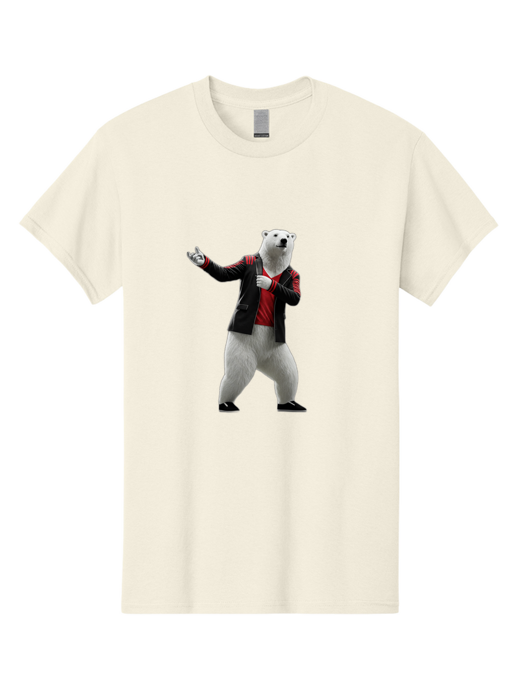 Polar-Bear-In-Jacket Men'S Graphic Tee, 100% Cotton, Comfortable Casual Summer Wear, Machine Washable, Vintage Camera, Old Camera, Antique Camera, Black Camera, Classic Photography, Photography Equipment, Nostalgic Device, Film Camera, Baf400