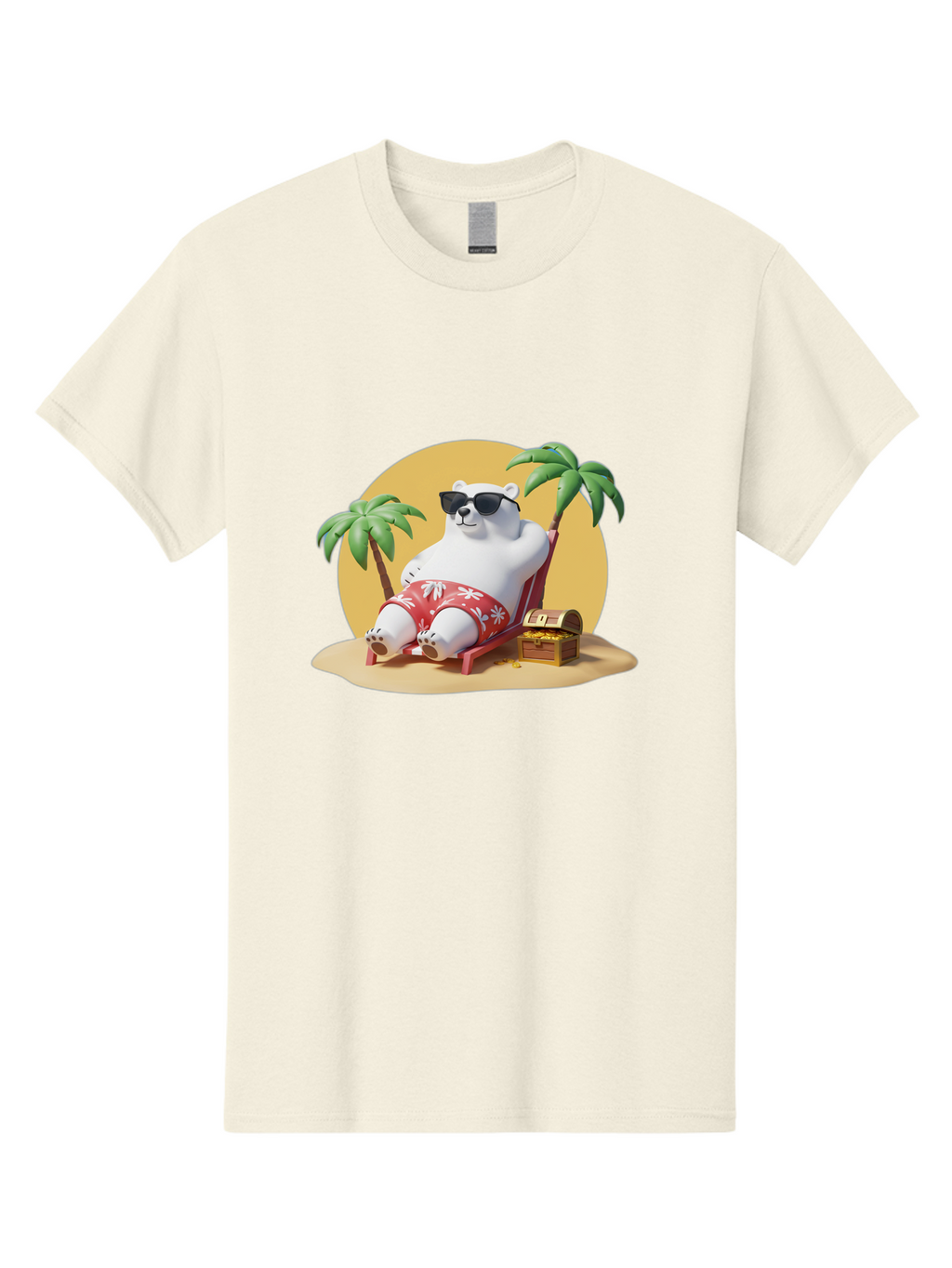 Polar-Bear-On-Beach Men'S Graphic Tee, 100% Cotton, Comfortable Casual Summer Wear, Machine Washable, Vintage Camera, Old Camera, Antique Camera, Black Camera, Classic Photography, Photography Equipment, Nostalgic Device, Film Camera, Baf405