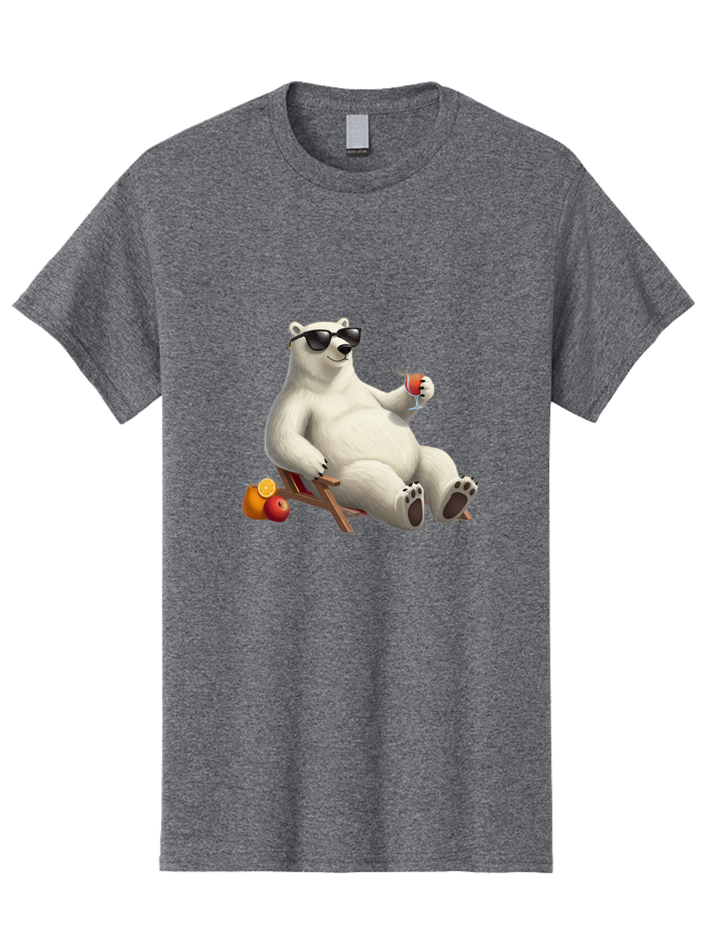 Polar-Bear-Relaxing Men'S Graphic Tee, 100% Cotton, Comfortable Casual Summer Wear, Machine Washable, Vintage Camera, Old Camera, Antique Camera, Black Camera, Classic Photography, Photography Equipment, Nostalgic Device, Film Camera, Baf409