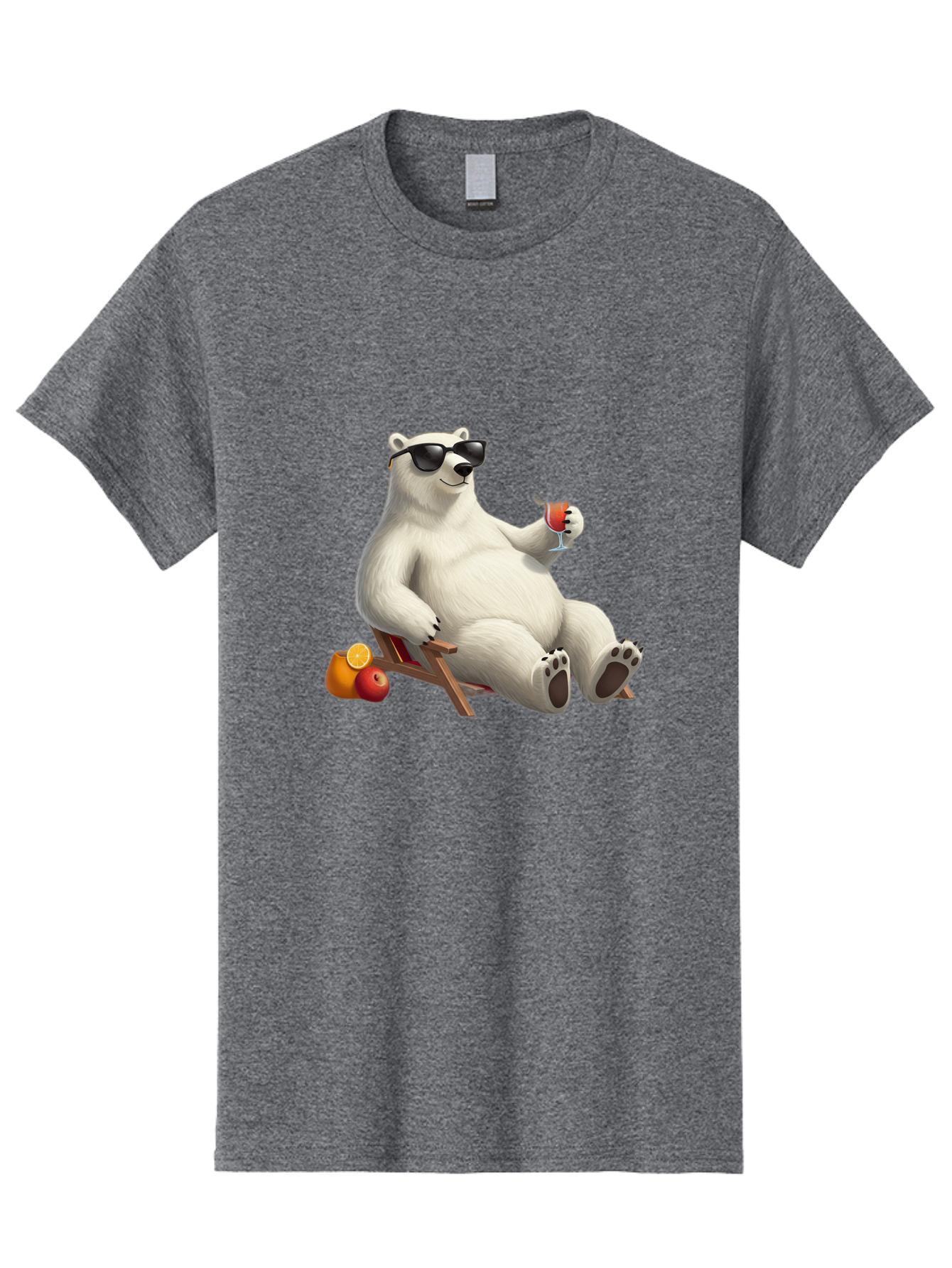 Polar-Bear-Relaxing Men'S Graphic Tee, 100% Cotton, Comfortable Casual Summer Wear, Machine Washable, Vintage Camera, Old Camera, Antique Camera, Black Camera, Classic Photography, Photography Equipment, Nostalgic Device, Film Camera, Baf409