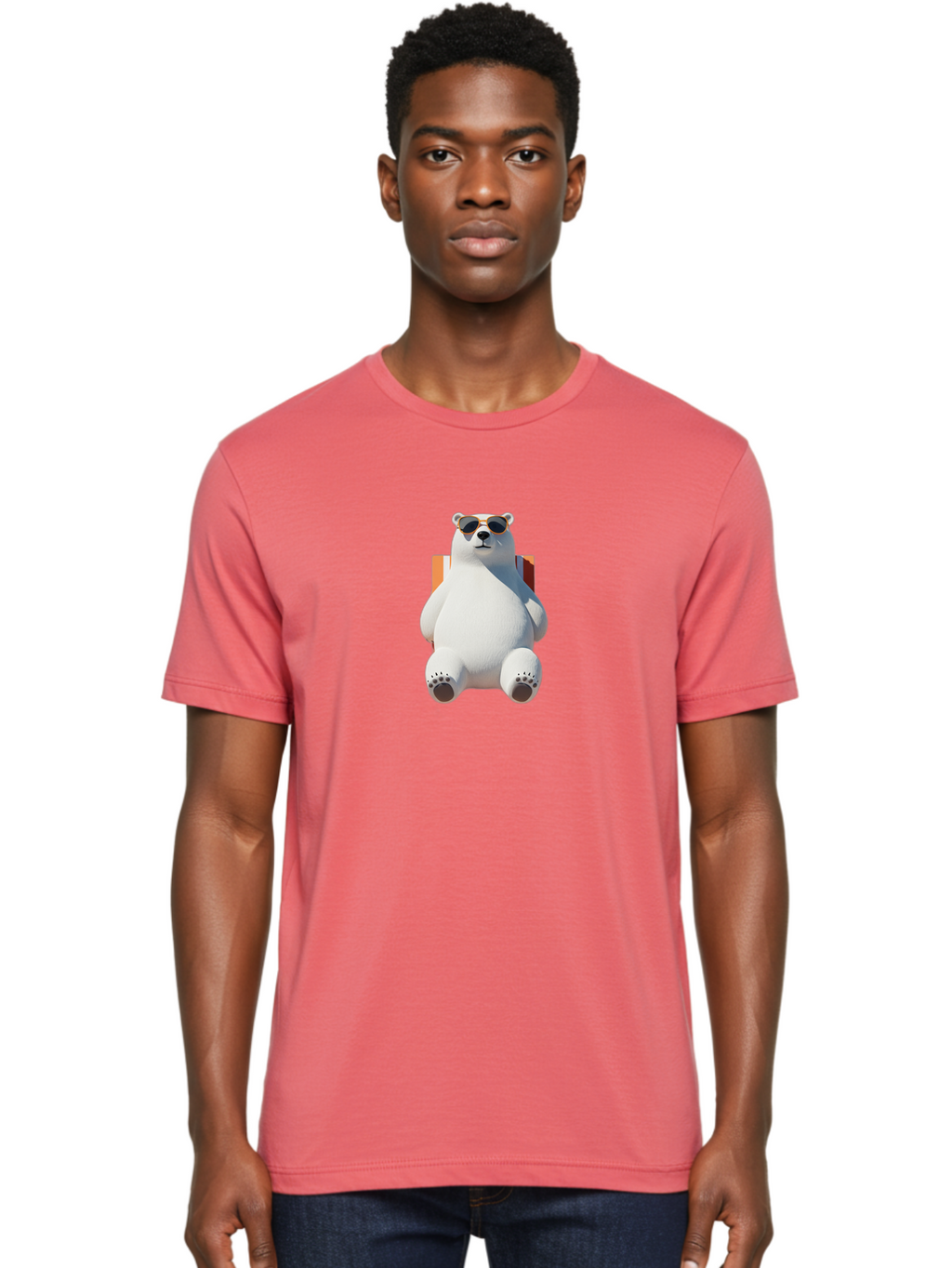 Polar-Bear-Sunglasses-1 Men'S Graphic Tee, 100% Cotton, Comfortable Casual Summer Wear, Machine Washable, Vintage Camera, Old Camera, Antique Camera, Black Camera, Classic Photography, Photography Equipment, Nostalgic Device, Film Camera, Baf413