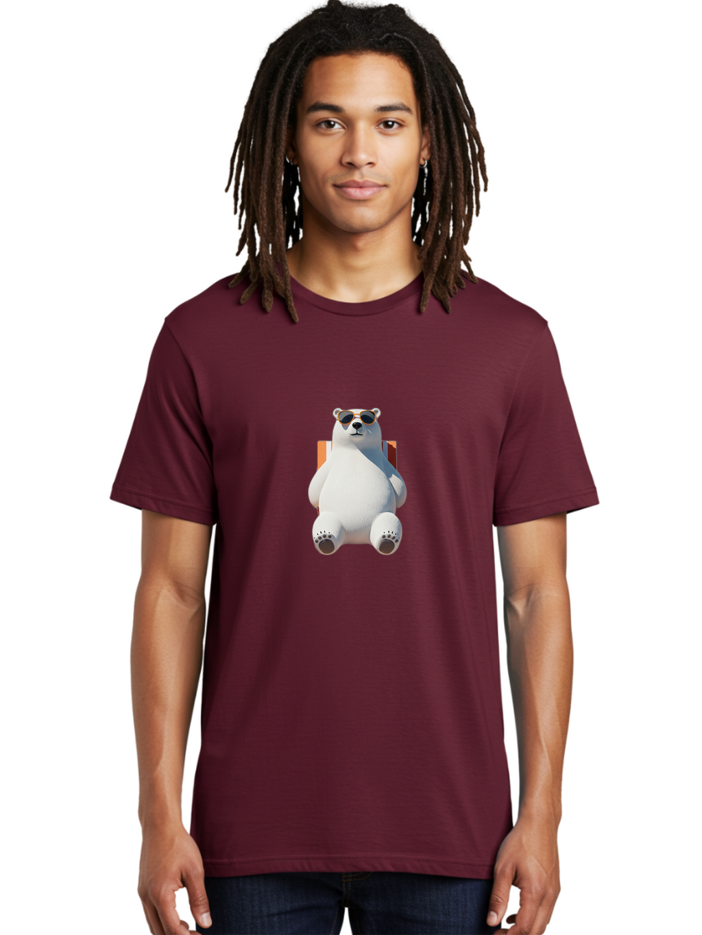 Polar-Bear-Sunglasses-1 Men'S Graphic Tee, 100% Cotton, Comfortable Casual Summer Wear, Machine Washable, Vintage Camera, Old Camera, Antique Camera, Black Camera, Classic Photography, Photography Equipment, Nostalgic Device, Film Camera, Baf413