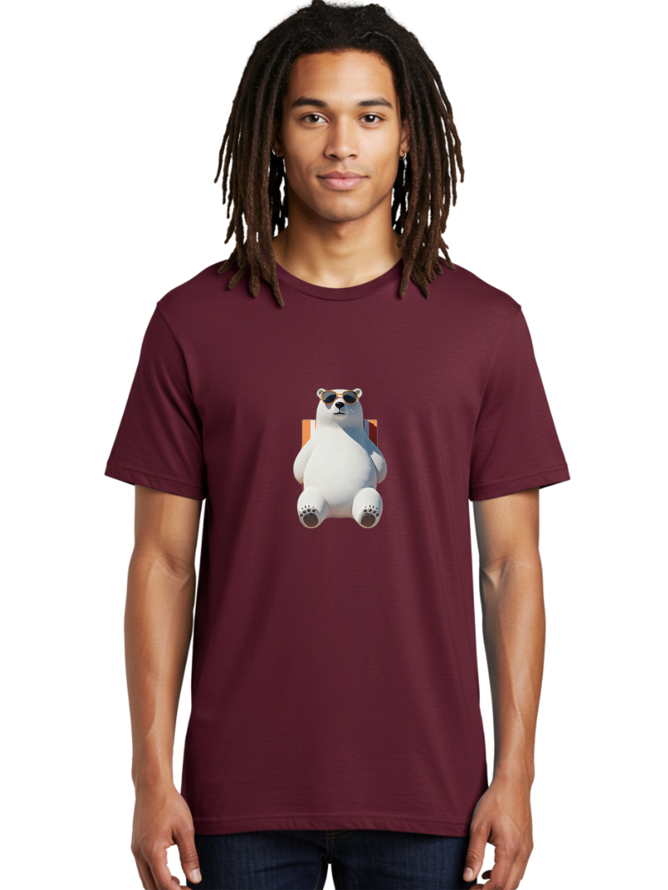 Polar-Bear-Sunglasses-1 Men'S Graphic Tee, 100% Cotton, Comfortable Casual Summer Wear, Machine Washable, Vintage Camera, Old Camera, Antique Camera, Black Camera, Classic Photography, Photography Equipment, Nostalgic Device, Film Camera, Baf413