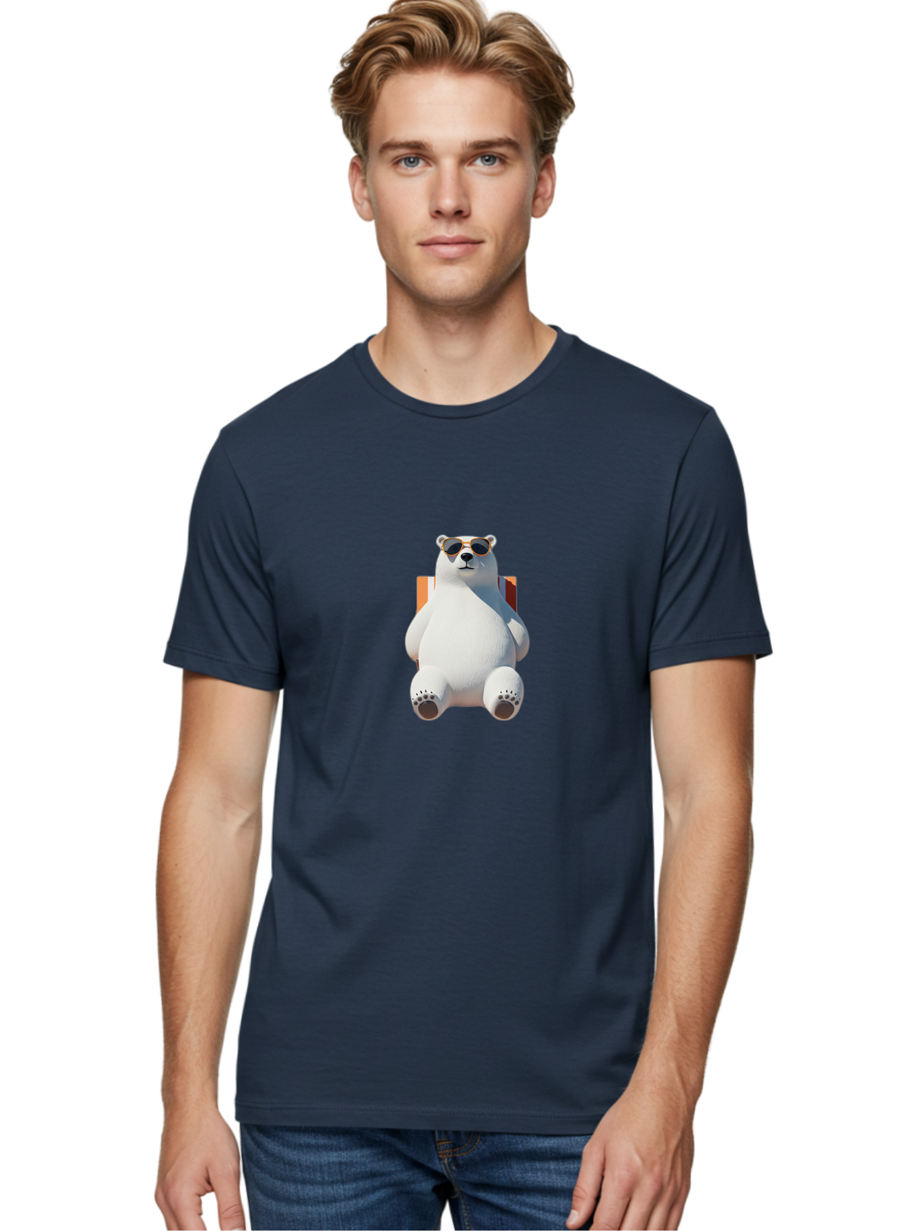 Polar-Bear-Sunglasses-1 Men'S Graphic Tee, 100% Cotton, Comfortable Casual Summer Wear, Machine Washable, Vintage Camera, Old Camera, Antique Camera, Black Camera, Classic Photography, Photography Equipment, Nostalgic Device, Film Camera, Baf413