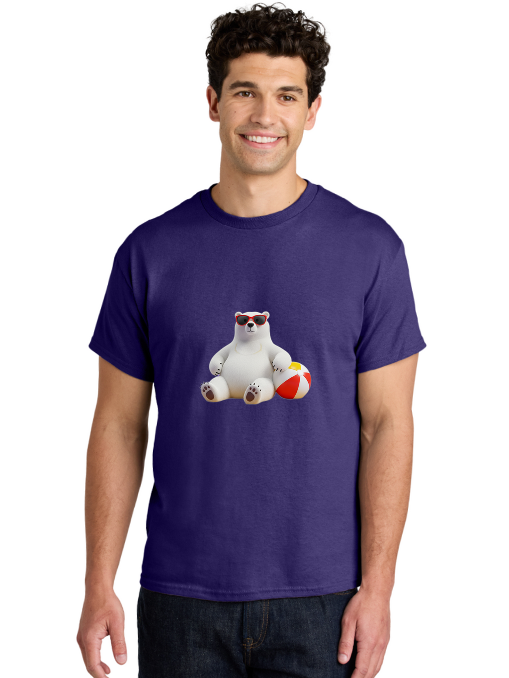 Polar-Bear-Sunglasses-4 Men'S Graphic Tee, 100% Cotton, Comfortable Casual Summer Wear, Machine Washable, Vintage Camera, Old Camera, Antique Camera, Black Camera, Classic Photography, Photography Equipment, Nostalgic Device, Film Camera, Baf416