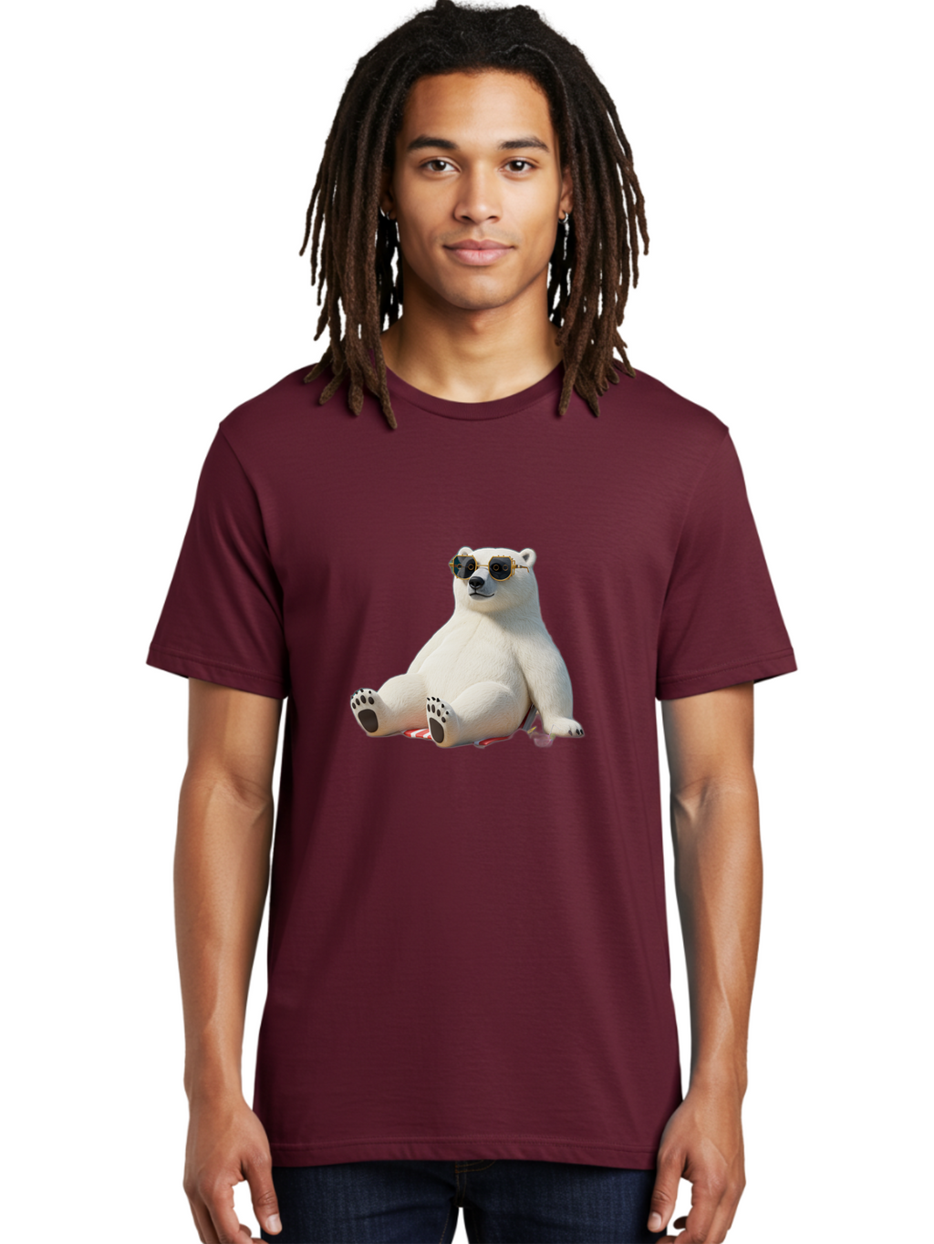 Polar-Bear-Sunglasses-5 Men'S Graphic Tee, 100% Cotton, Comfortable Casual Summer Wear, Machine Washable, Vintage Camera, Old Camera, Antique Camera, Black Camera, Classic Photography, Photography Equipment, Nostalgic Device, Film Camera, Baf417