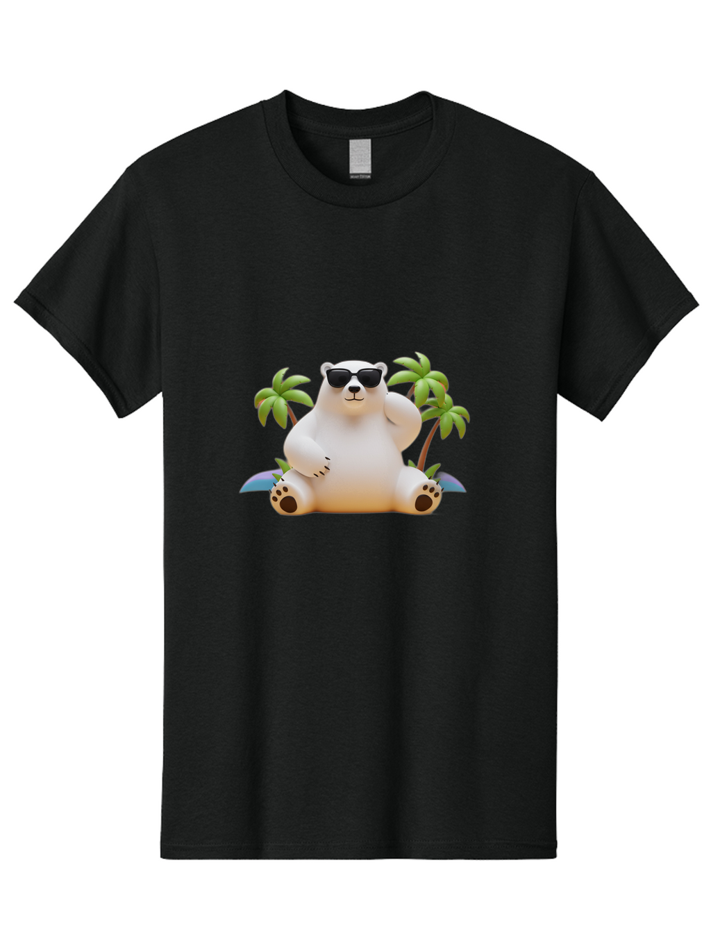 Polar-Bear-Sunglasses Men'S Graphic Tee, 100% Cotton, Comfortable Casual Summer Wear, Machine Washable, Vintage Camera, Old Camera, Antique Camera, Black Camera, Classic Photography, Photography Equipment, Nostalgic Device, Film Camera, Baf418