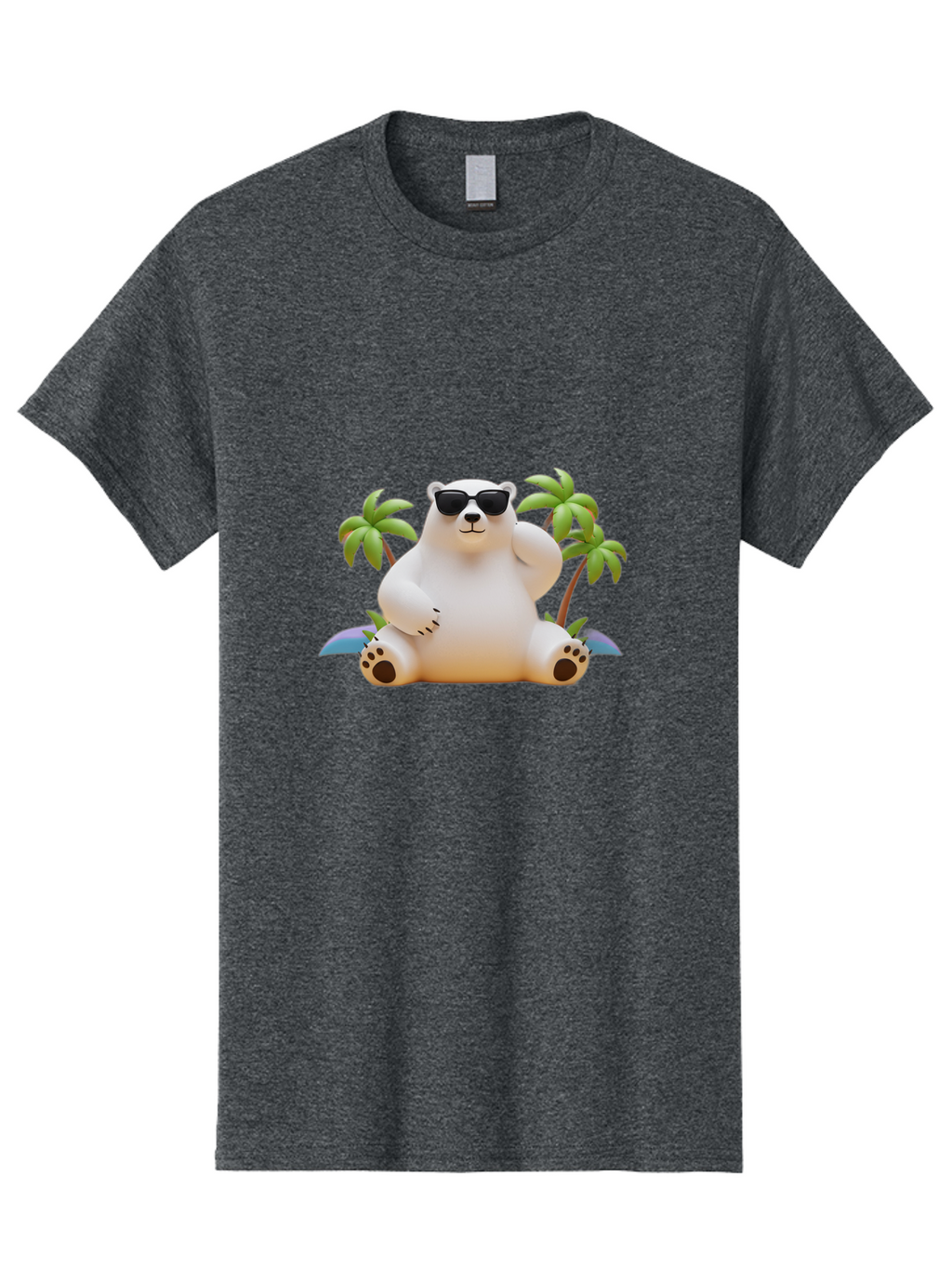 Polar-Bear-Sunglasses Men'S Graphic Tee, 100% Cotton, Comfortable Casual Summer Wear, Machine Washable, Vintage Camera, Old Camera, Antique Camera, Black Camera, Classic Photography, Photography Equipment, Nostalgic Device, Film Camera, Baf418