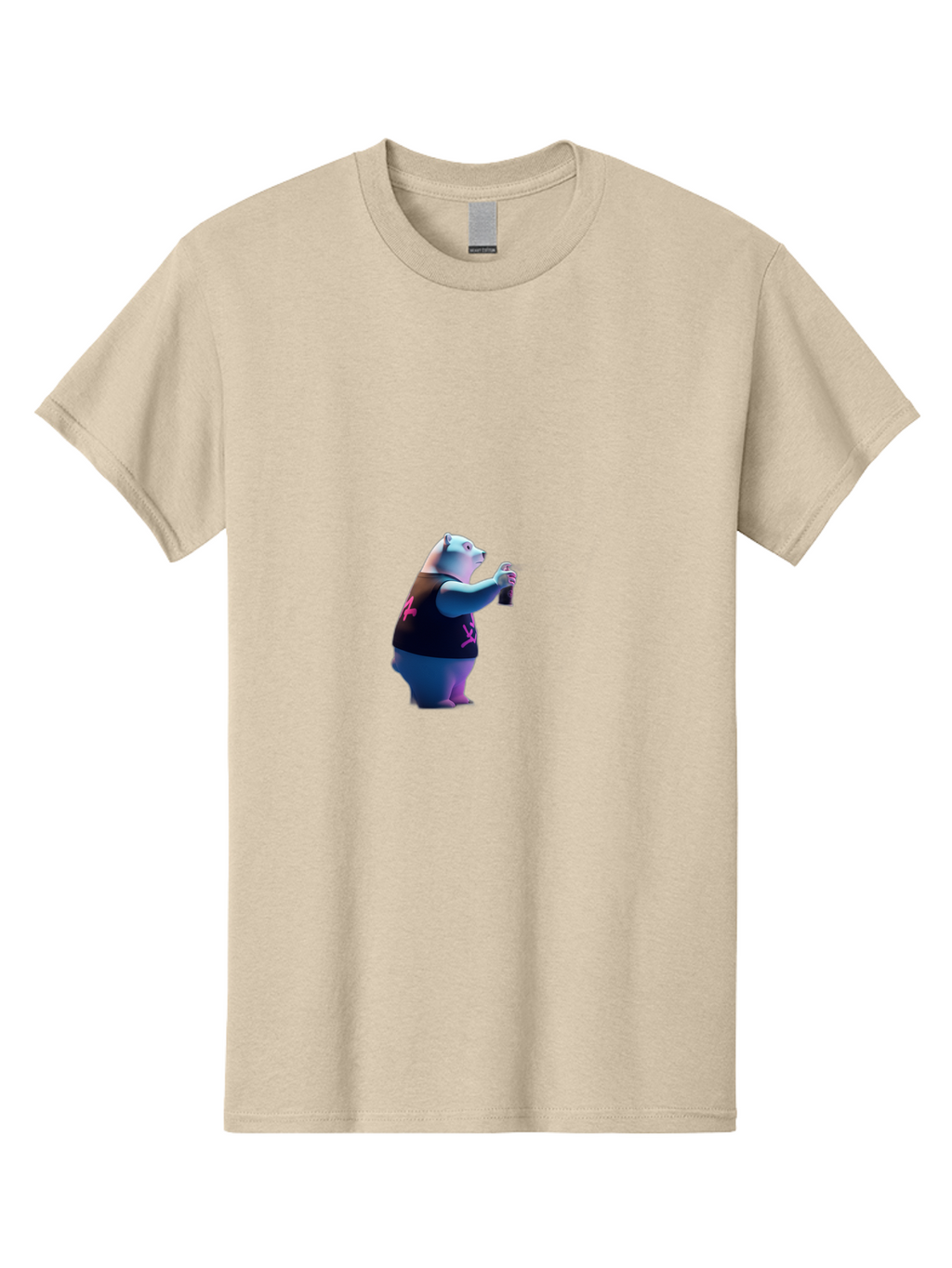 Polar-Bear-Taking-Selfie Men'S Graphic Tee, 100% Cotton, Comfortable Casual Summer Wear, Machine Washable, Vintage Camera, Old Camera, Antique Camera, Black Camera, Classic Photography, Photography Equipment, Nostalgic Device, Film Camera, Baf423