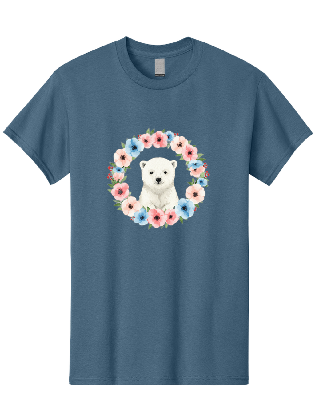 Polar-Bear-With-Flowers Men'S Graphic Tee, 100% Cotton, Comfortable Casual Summer Wear, Machine Washable, Vintage Camera, Old Camera, Antique Camera, Black Camera, Classic Photography, Photography Equipment, Nostalgic Device, Film Camera, Baf428