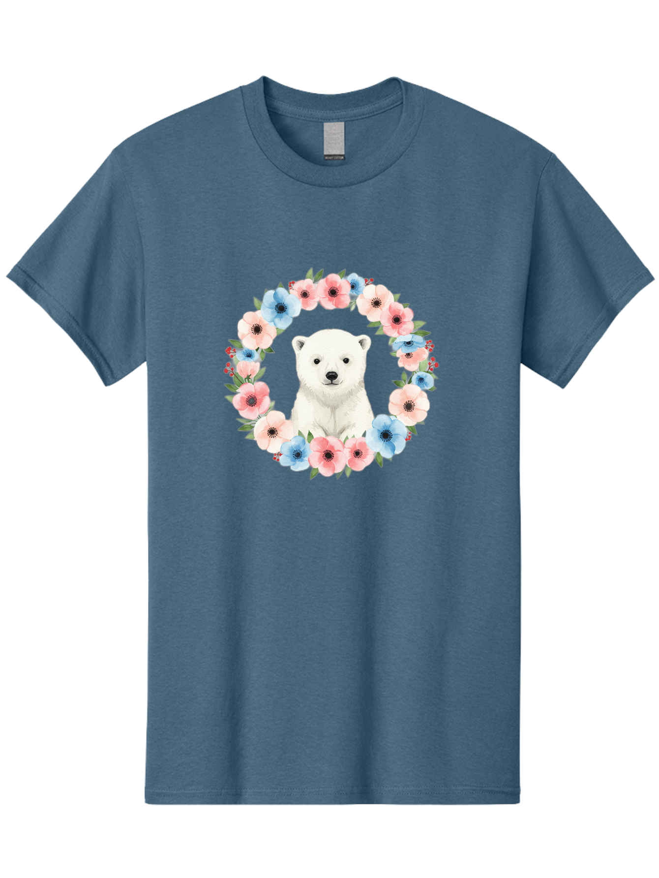 Polar-Bear-With-Flowers Men'S Graphic Tee, 100% Cotton, Comfortable Casual Summer Wear, Machine Washable, Vintage Camera, Old Camera, Antique Camera, Black Camera, Classic Photography, Photography Equipment, Nostalgic Device, Film Camera, Baf428