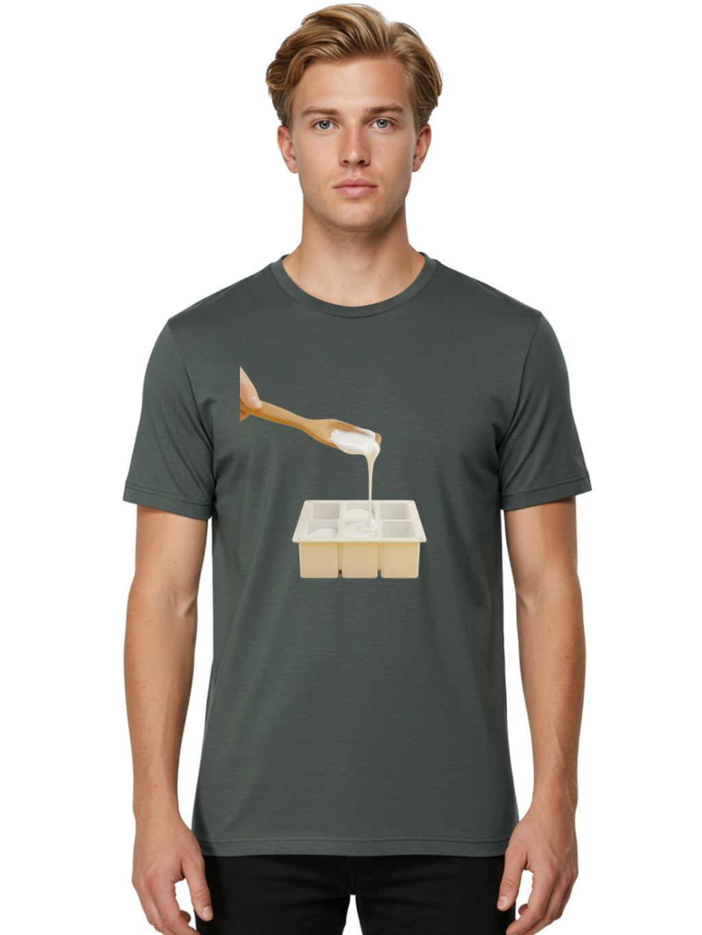 Pouring-Into-Ice-Cube-Tray Men'S Graphic Tee, 100% Cotton, Comfortable Casual Summer Wear, Machine Washable, Vintage Camera, Old Camera, Antique Camera, Black Camera, Classic Photography, Photography Equipment, Nostalgic Device, Film Camera, Baf435