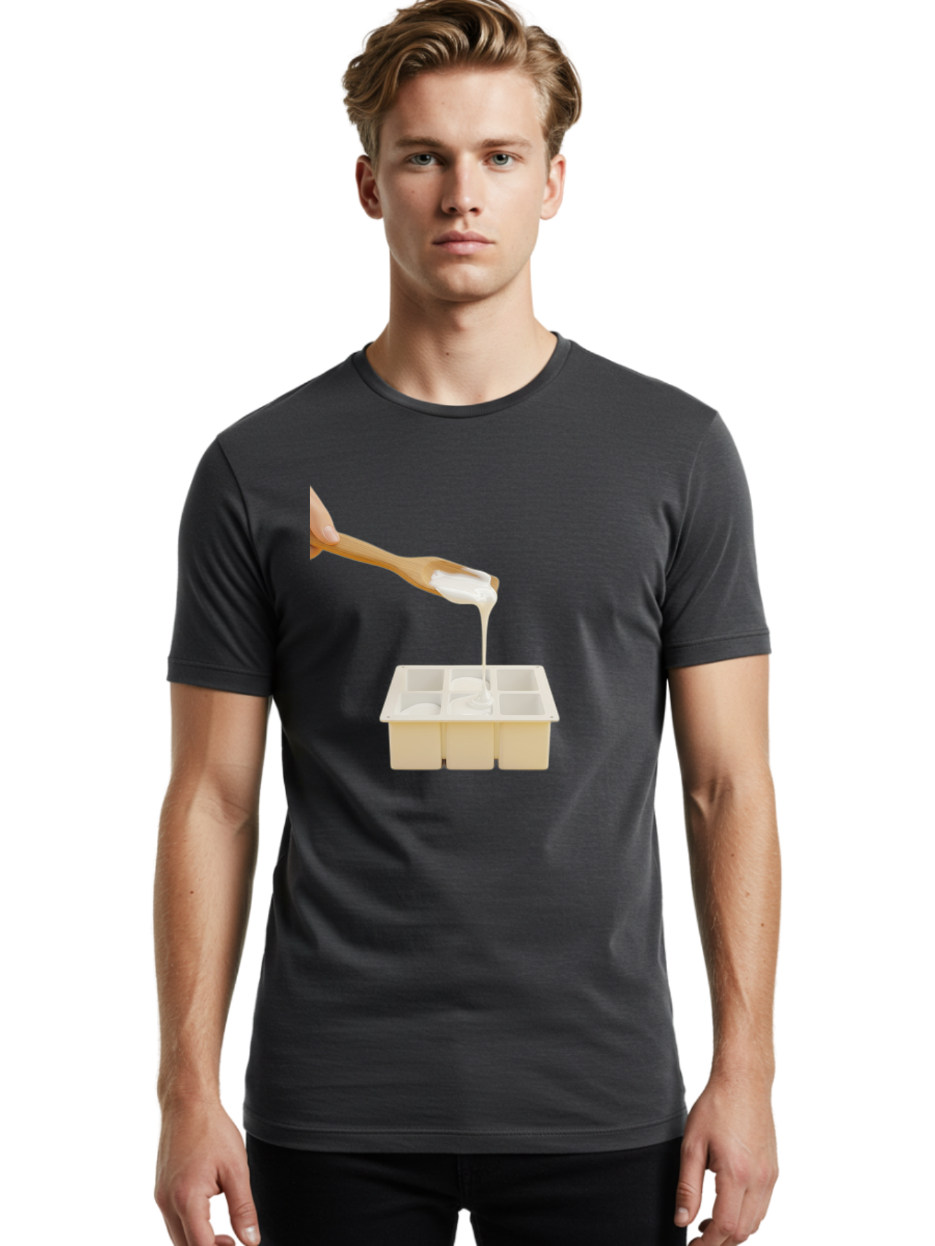 Pouring-Into-Ice-Cube-Tray Men'S Graphic Tee, 100% Cotton, Comfortable Casual Summer Wear, Machine Washable, Vintage Camera, Old Camera, Antique Camera, Black Camera, Classic Photography, Photography Equipment, Nostalgic Device, Film Camera, Baf435
