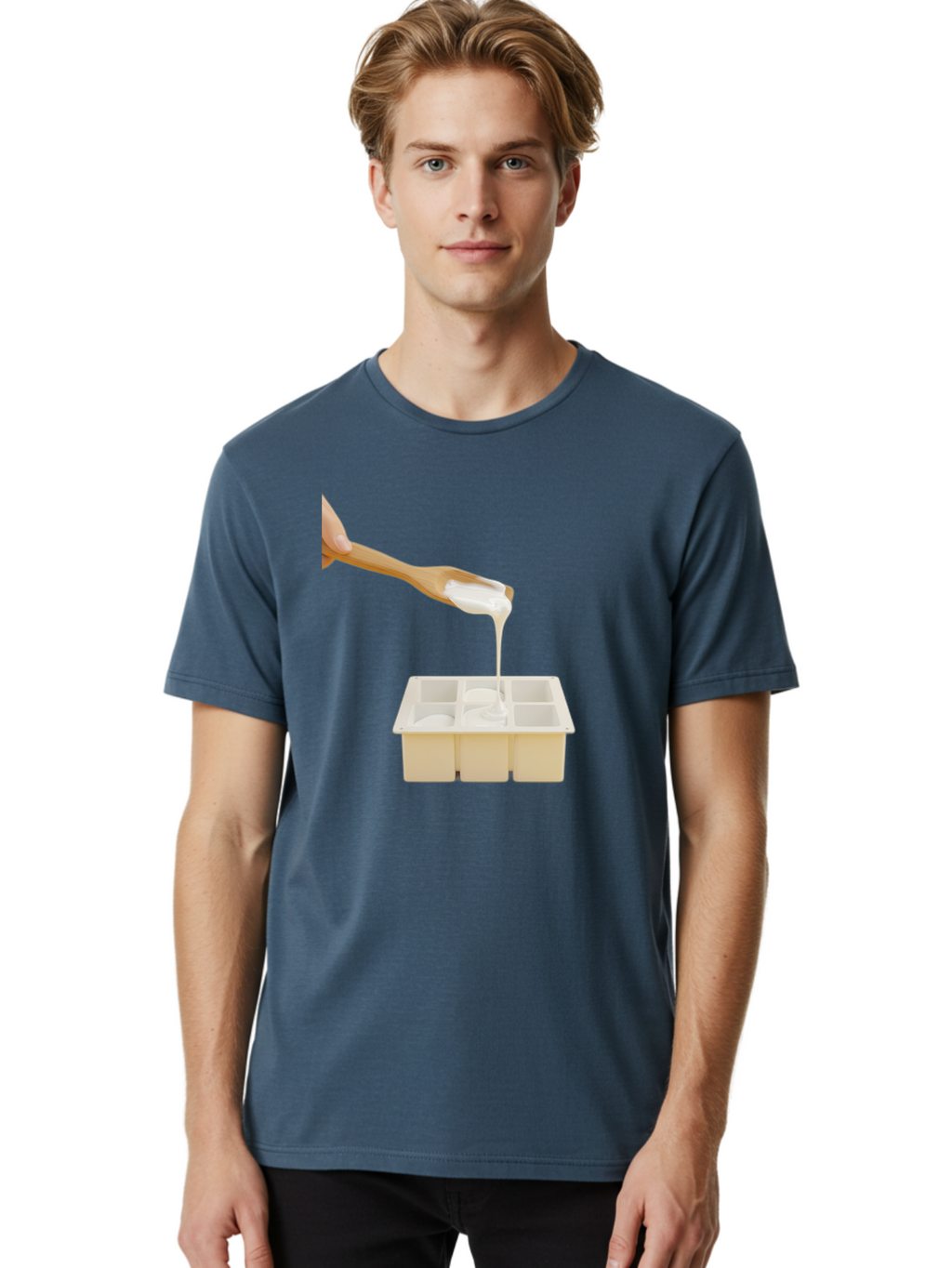 Pouring-Into-Ice-Cube-Tray Men'S Graphic Tee, 100% Cotton, Comfortable Casual Summer Wear, Machine Washable, Vintage Camera, Old Camera, Antique Camera, Black Camera, Classic Photography, Photography Equipment, Nostalgic Device, Film Camera, Baf435
