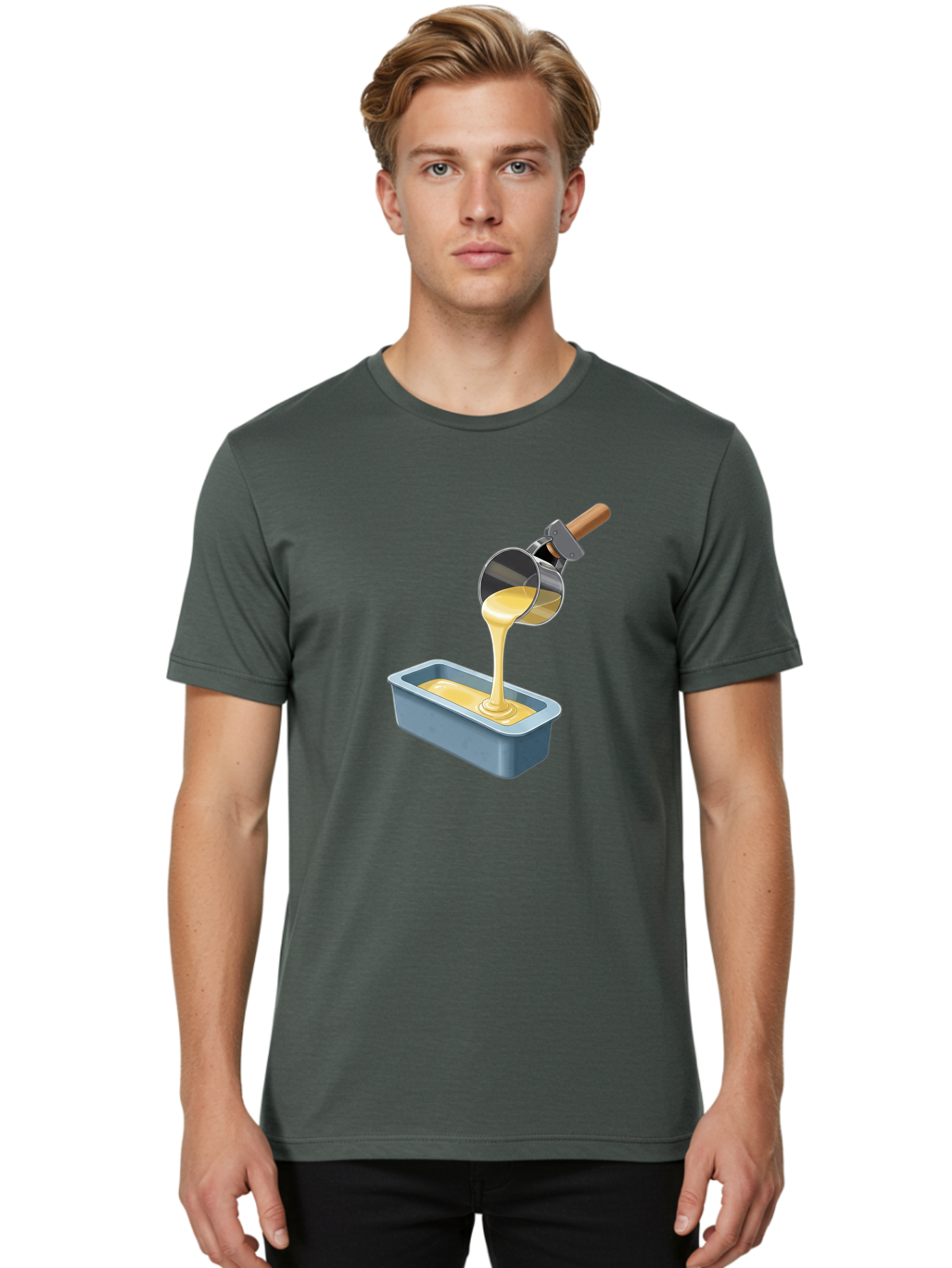 Pudding-Pouring-Into-Pan Men'S Graphic Tee, 100% Cotton, Comfortable Casual Summer Wear, Machine Washable, Vintage Camera, Old Camera, Antique Camera, Black Camera, Classic Photography, Photography Equipment, Nostalgic Device, Film Camera, Baf438