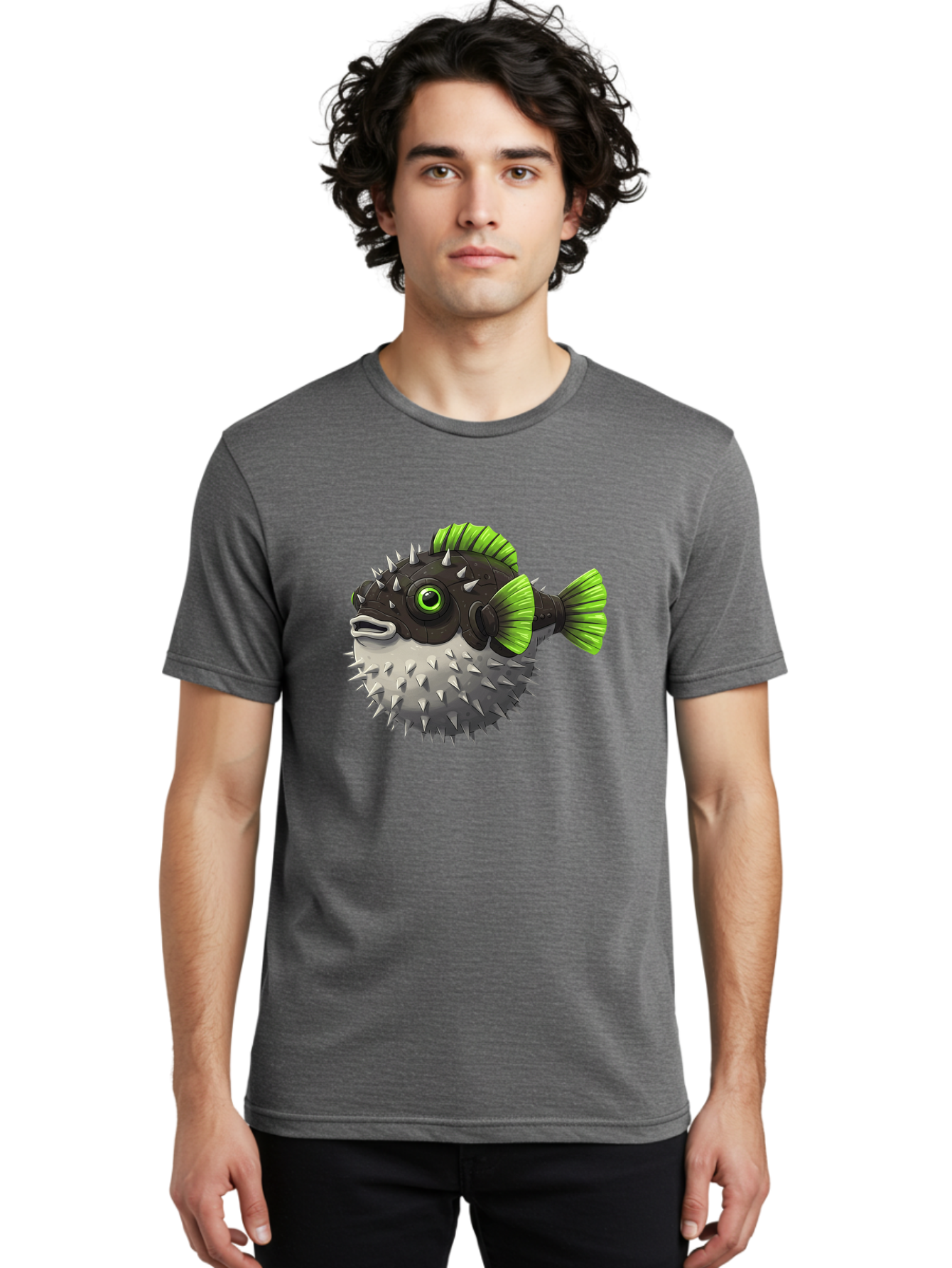 Puffer-Fish Men'S Graphic Tee, 100% Cotton, Comfortable Casual Summer Wear, Machine Washable, Vintage Camera, Old Camera, Antique Camera, Black Camera, Classic Photography, Photography Equipment, Nostalgic Device, Film Camera, Camera Art Baf439