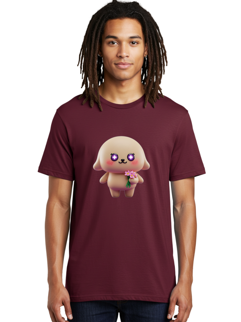 Puppy-With-Flowers Men'S Graphic Tee, 100% Cotton, Comfortable Casual Summer Wear, Machine Washable, Vintage Camera, Old Camera, Antique Camera, Black Camera, Classic Photography, Photography Equipment, Nostalgic Device, Film Camera, Baf442