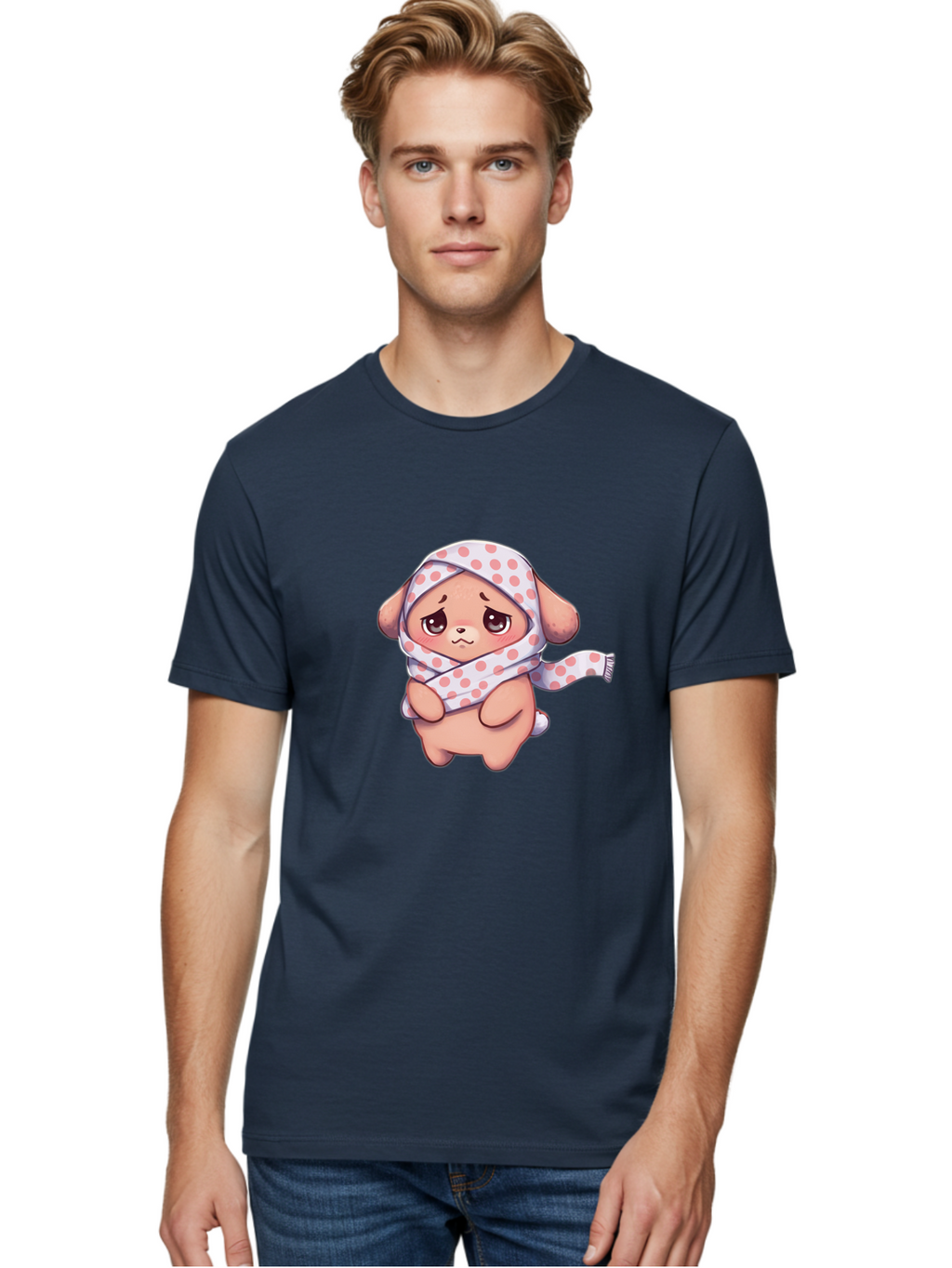 Puppy-With-Polka-Dot-Hijab Men'S Graphic Tee, 100% Cotton, Comfortable Casual Summer Wear, Machine Washable, Vintage Camera, Old Camera, Antique Camera, Black Camera, Classic Photography, Photography Equipment, Nostalgic Device, Film Camera, Baf443