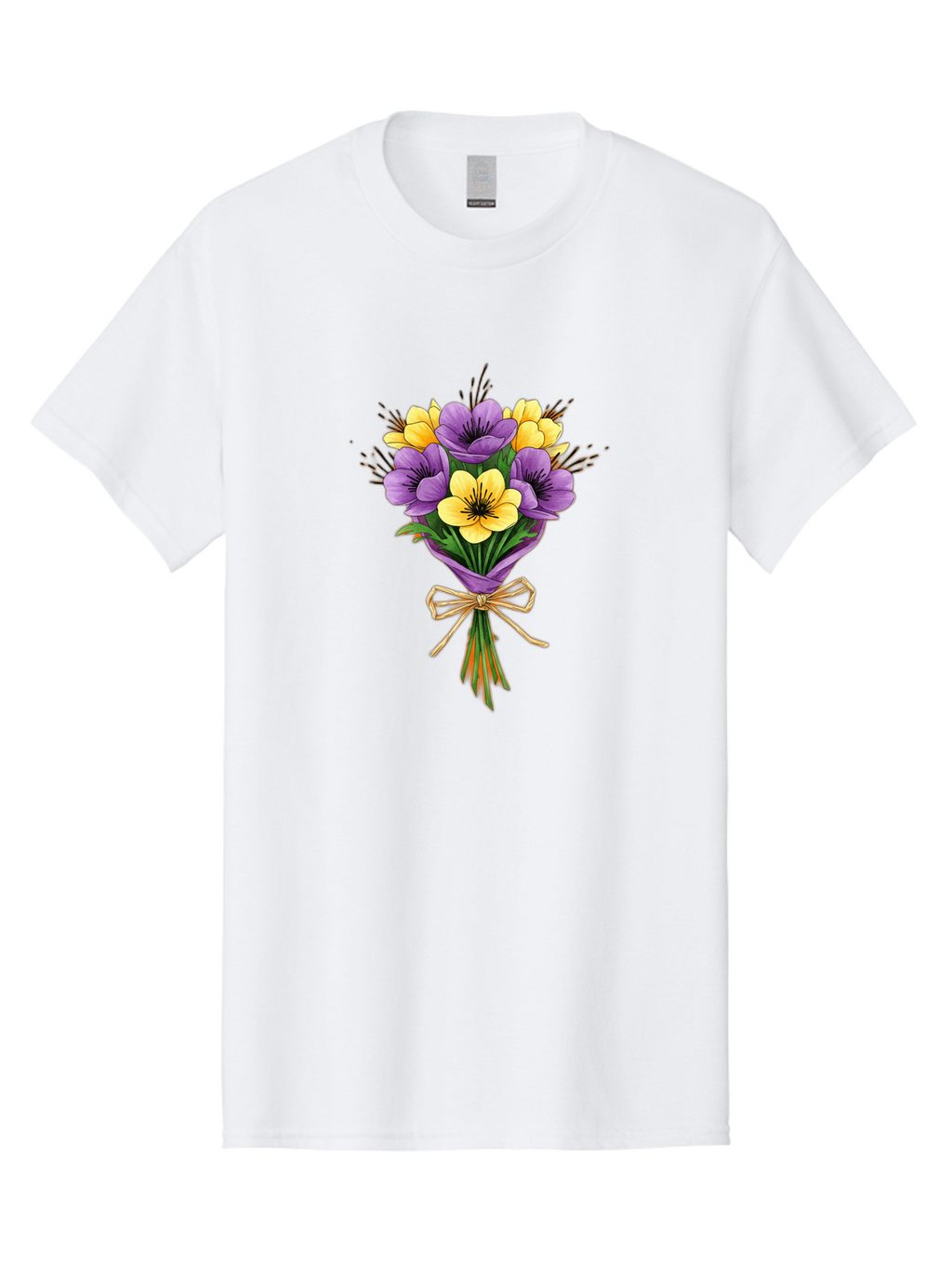 Purple-And-Yellow-Flowers Men'S Graphic Tee, 100% Cotton, Comfortable Casual Summer Wear, Machine Washable, Vintage Camera, Old Camera, Antique Camera, Black Camera, Classic Photography, Photography Equipment, Nostalgic Device, Film Camera, Baf444