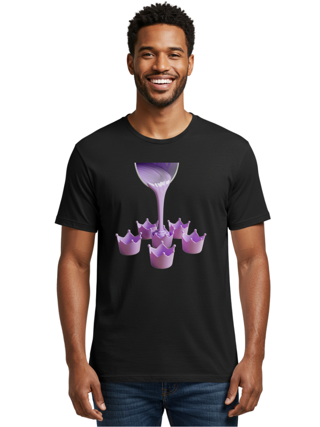 Purple-Crowns Men'S Graphic Tee, 100% Cotton, Comfortable Casual Summer Wear, Machine Washable, Vintage Camera, Old Camera, Antique Camera, Black Camera, Classic Photography, Photography Equipment, Nostalgic Device, Film Camera, Camera Art Baf447