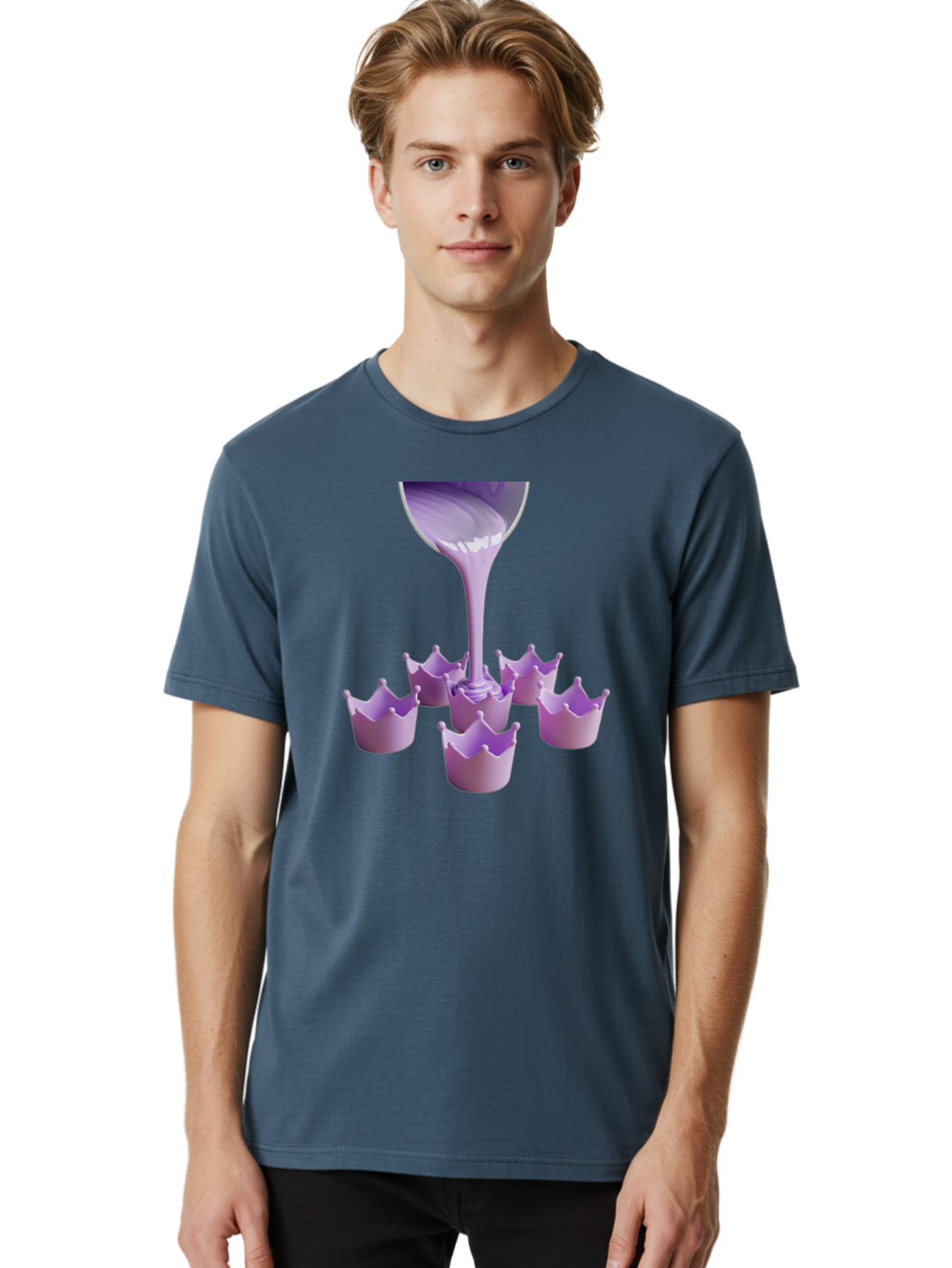 Purple-Crowns Men'S Graphic Tee, 100% Cotton, Comfortable Casual Summer Wear, Machine Washable, Vintage Camera, Old Camera, Antique Camera, Black Camera, Classic Photography, Photography Equipment, Nostalgic Device, Film Camera, Camera Art Baf447