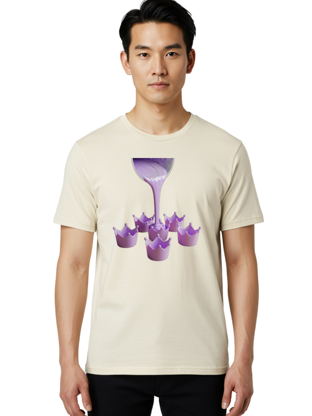 Purple-Crowns Men'S Graphic Tee, 100% Cotton, Comfortable Casual Summer Wear, Machine Washable, Vintage Camera, Old Camera, Antique Camera, Black Camera, Classic Photography, Photography Equipment, Nostalgic Device, Film Camera, Camera Art Baf447
