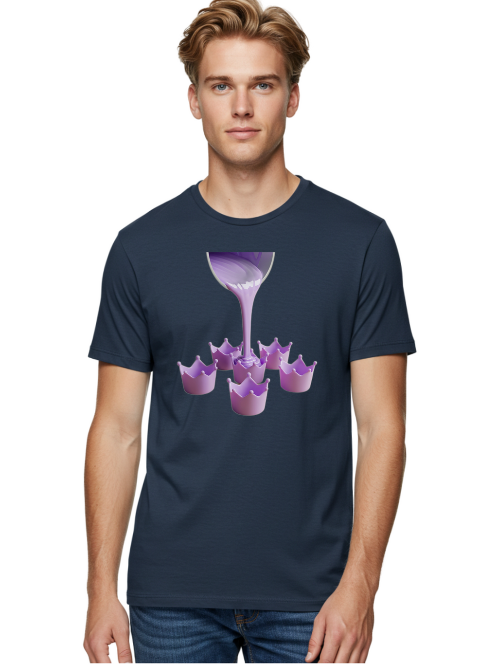 Purple-Crowns Men'S Graphic Tee, 100% Cotton, Comfortable Casual Summer Wear, Machine Washable, Vintage Camera, Old Camera, Antique Camera, Black Camera, Classic Photography, Photography Equipment, Nostalgic Device, Film Camera, Camera Art Baf447