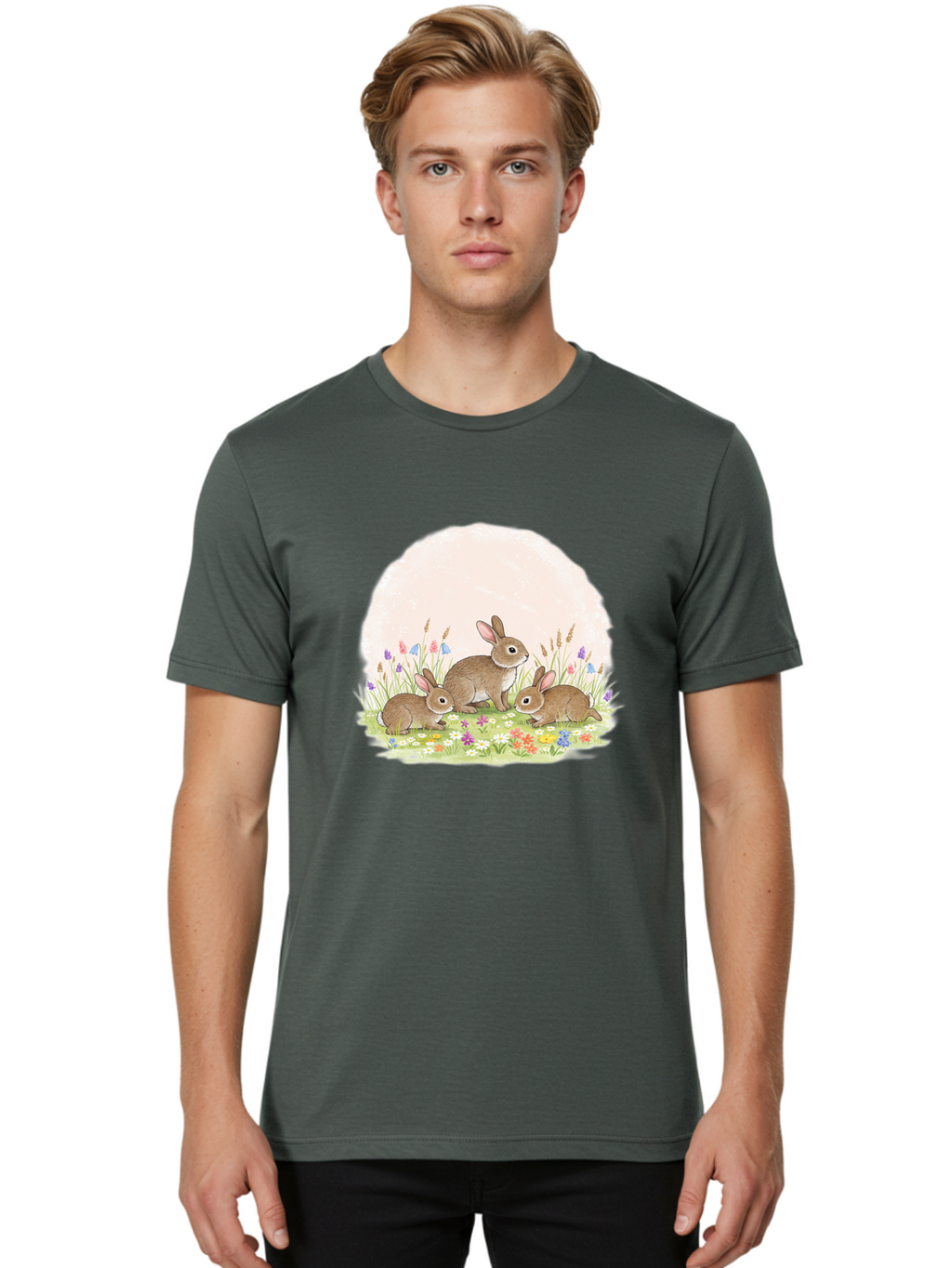 Rabbits-In-Flowers Men'S Graphic Tee, 100% Cotton, Comfortable Casual Summer Wear, Machine Washable, Vintage Camera, Old Camera, Antique Camera, Black Camera, Classic Photography, Photography Equipment, Nostalgic Device, Film Camera, Baf449