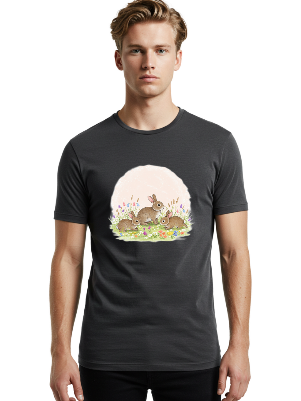 Rabbits-In-Flowers Men'S Graphic Tee, 100% Cotton, Comfortable Casual Summer Wear, Machine Washable, Vintage Camera, Old Camera, Antique Camera, Black Camera, Classic Photography, Photography Equipment, Nostalgic Device, Film Camera, Baf449