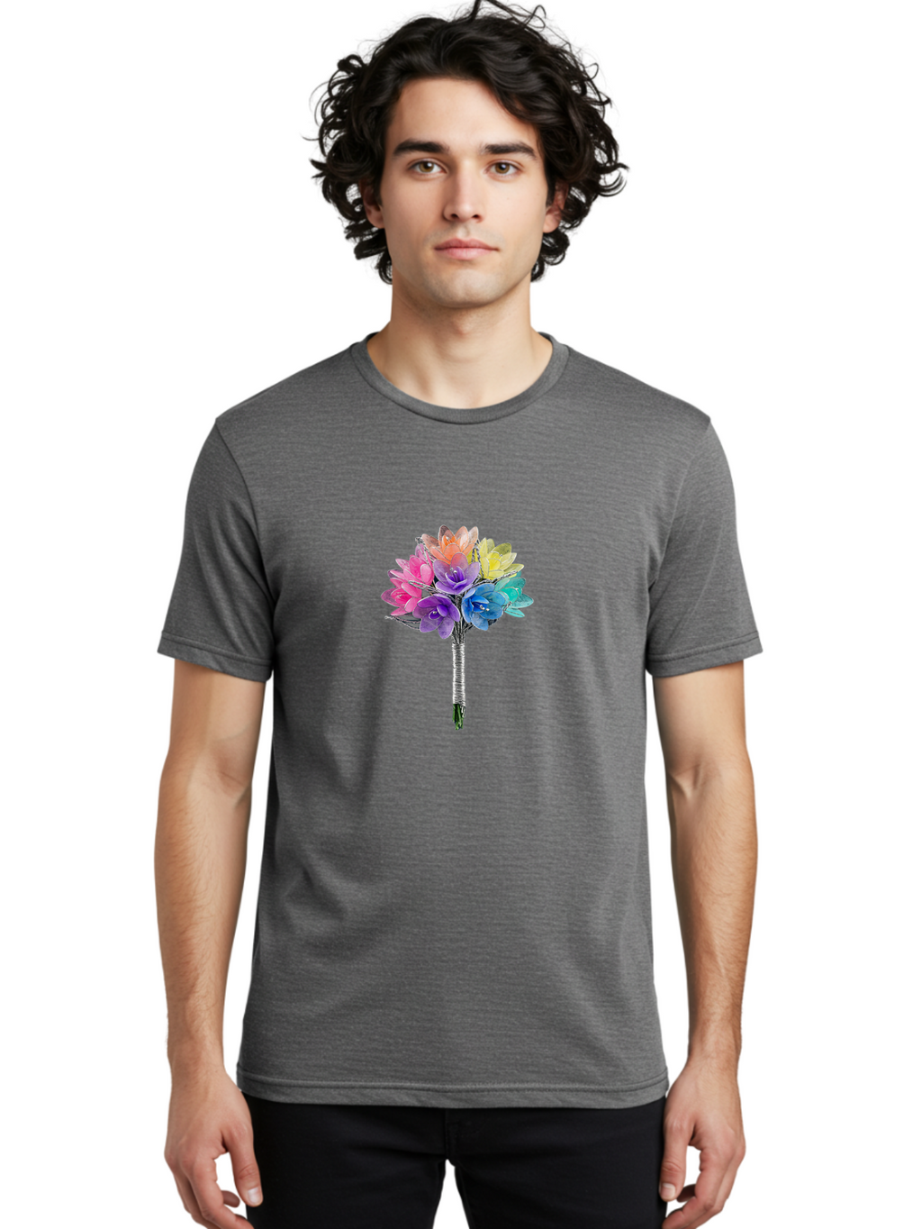 Rainbow-Flowers Men'S Graphic Tee, 100% Cotton, Comfortable Casual Summer Wear, Machine Washable, Vintage Camera, Old Camera, Antique Camera, Black Camera, Classic Photography, Photography Equipment, Nostalgic Device, Film Camera, Camera Art Baf450