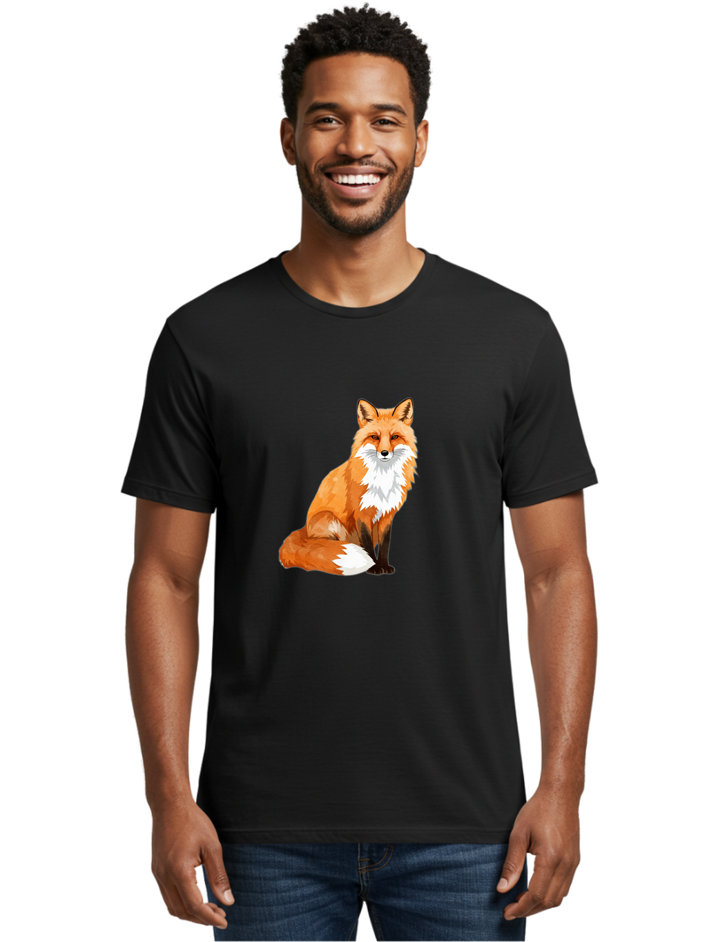 Red-Fox-1 Men'S Graphic Tee, 100% Cotton, Comfortable Casual Summer Wear, Machine Washable, Vintage Camera, Old Camera, Antique Camera, Black Camera, Classic Photography, Photography Equipment, Nostalgic Device, Film Camera, Camera Art Baf451