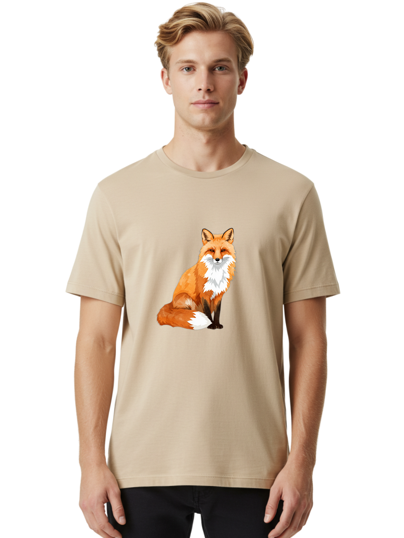 Red-Fox-1 Men'S Graphic Tee, 100% Cotton, Comfortable Casual Summer Wear, Machine Washable, Vintage Camera, Old Camera, Antique Camera, Black Camera, Classic Photography, Photography Equipment, Nostalgic Device, Film Camera, Camera Art Baf451