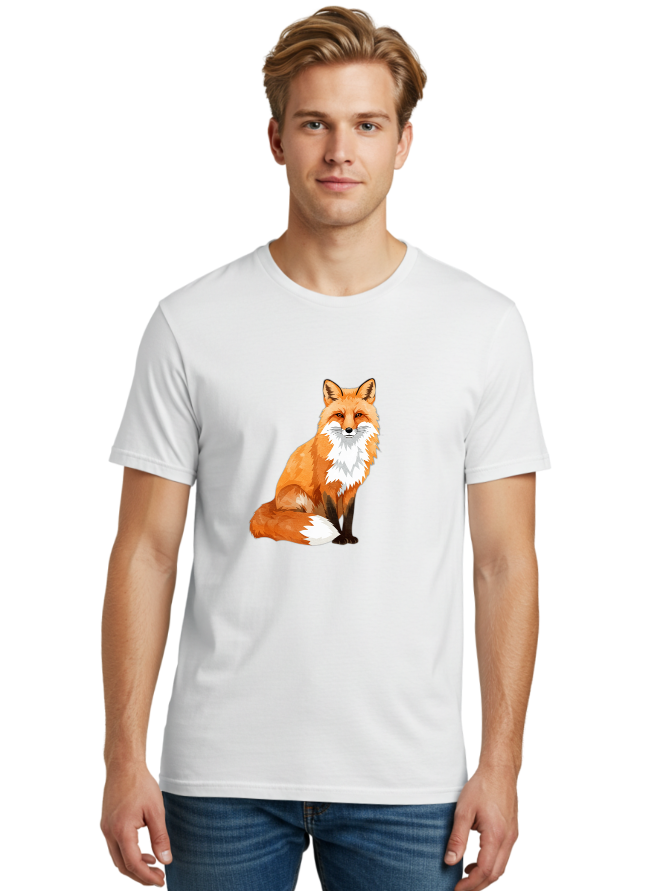Red-Fox-1 Men'S Graphic Tee, 100% Cotton, Comfortable Casual Summer Wear, Machine Washable, Vintage Camera, Old Camera, Antique Camera, Black Camera, Classic Photography, Photography Equipment, Nostalgic Device, Film Camera, Camera Art Baf451