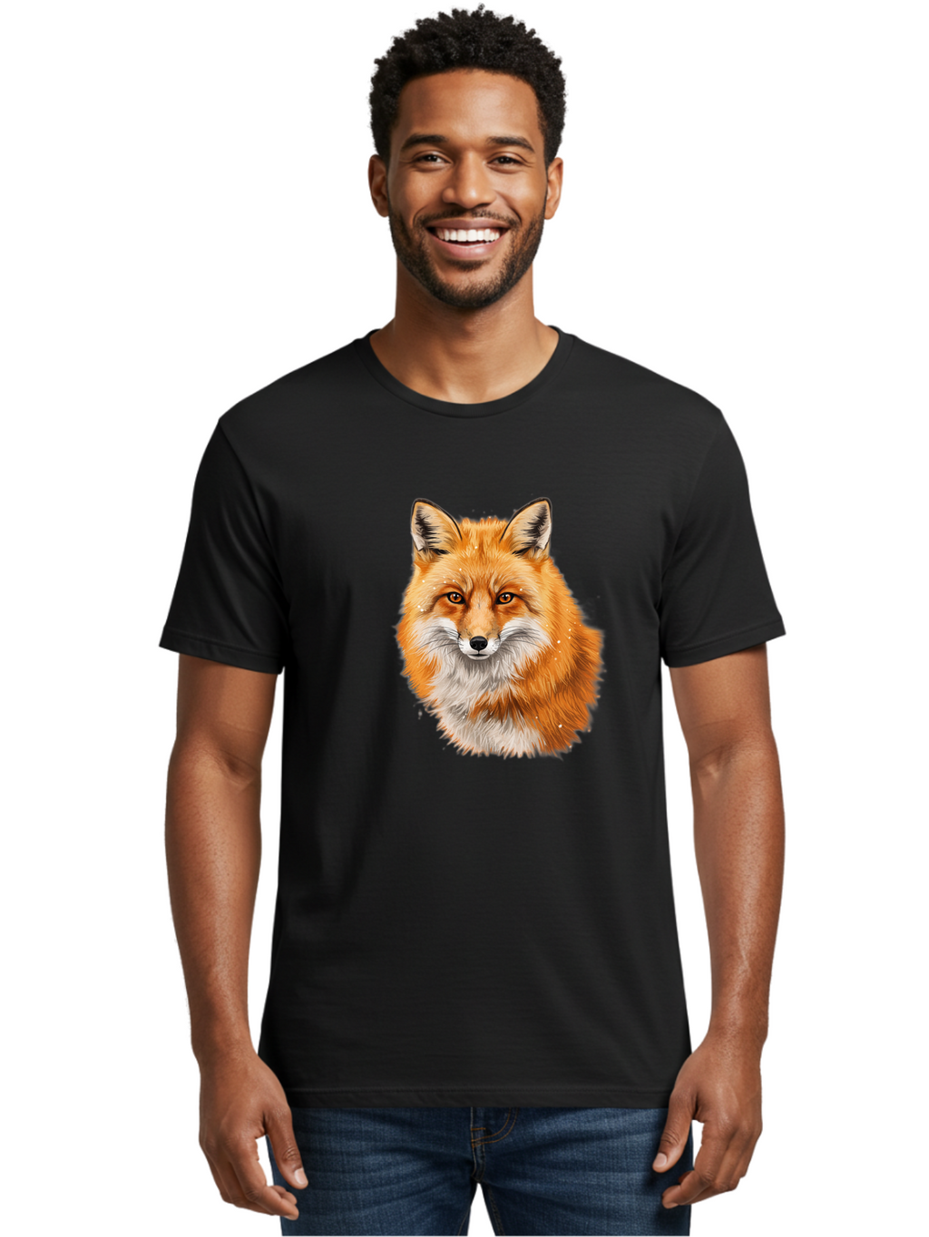 Red-Fox-2 Men'S Graphic Tee, 100% Cotton, Comfortable Casual Summer Wear, Machine Washable, Vintage Camera, Old Camera, Antique Camera, Black Camera, Classic Photography, Photography Equipment, Nostalgic Device, Film Camera, Camera Art Baf452
