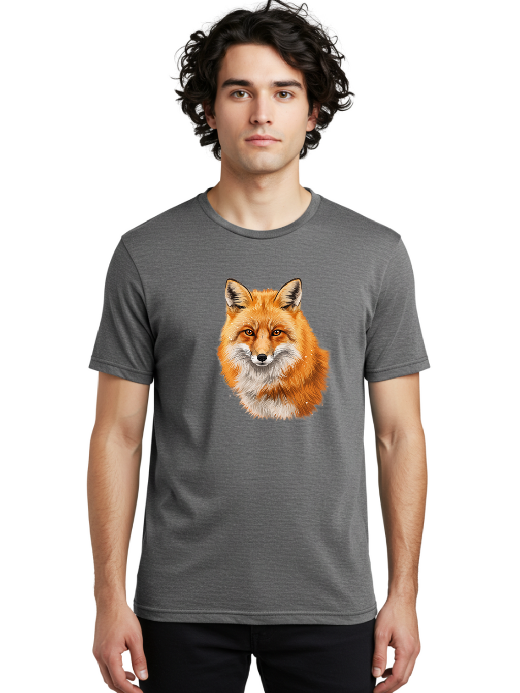 Red-Fox-2 Men'S Graphic Tee, 100% Cotton, Comfortable Casual Summer Wear, Machine Washable, Vintage Camera, Old Camera, Antique Camera, Black Camera, Classic Photography, Photography Equipment, Nostalgic Device, Film Camera, Camera Art Baf452