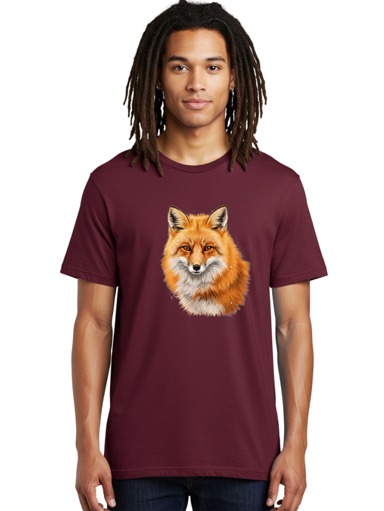 Red-Fox-2 Men'S Graphic Tee, 100% Cotton, Comfortable Casual Summer Wear, Machine Washable, Vintage Camera, Old Camera, Antique Camera, Black Camera, Classic Photography, Photography Equipment, Nostalgic Device, Film Camera, Camera Art Baf452
