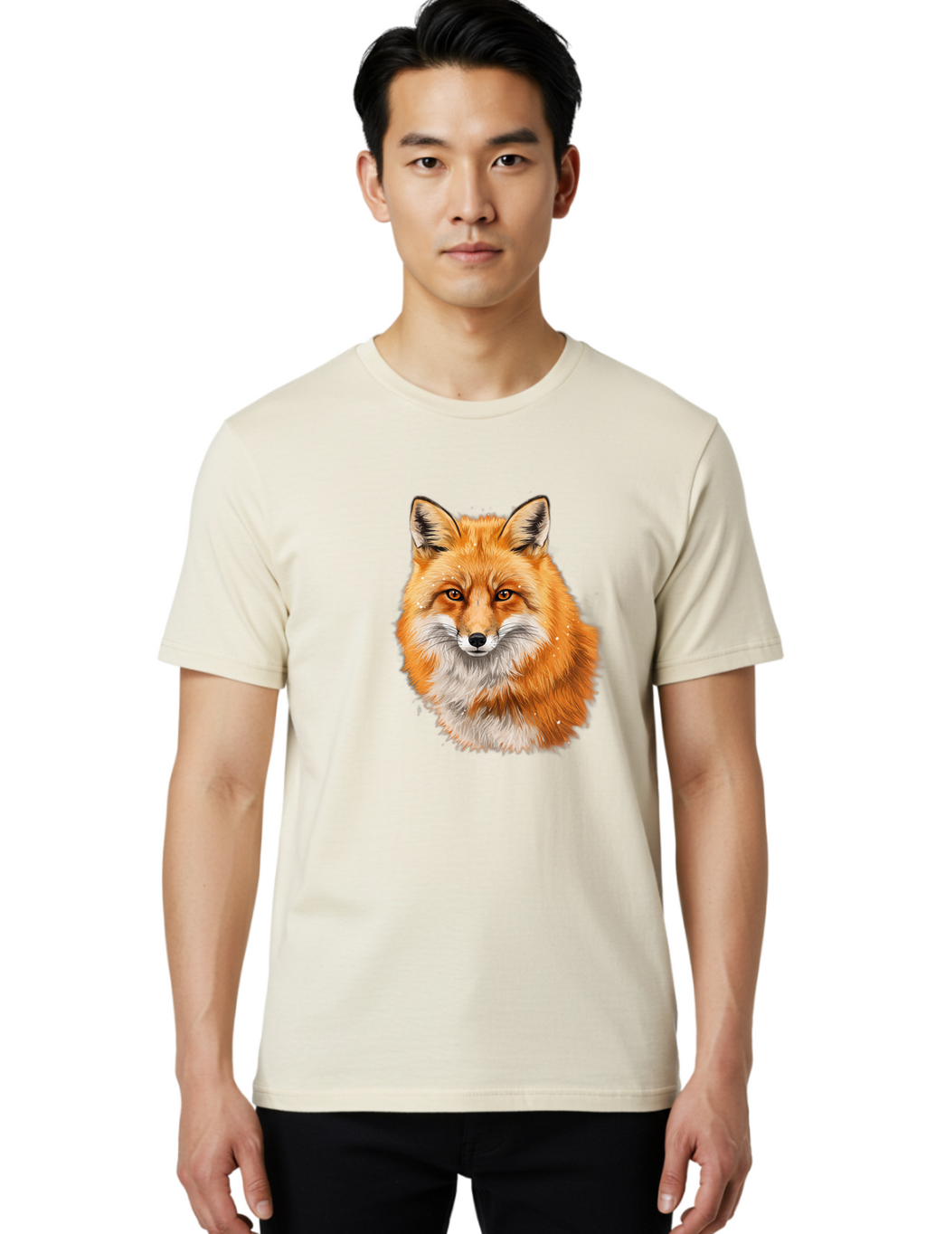 Red-Fox-2 Men'S Graphic Tee, 100% Cotton, Comfortable Casual Summer Wear, Machine Washable, Vintage Camera, Old Camera, Antique Camera, Black Camera, Classic Photography, Photography Equipment, Nostalgic Device, Film Camera, Camera Art Baf452