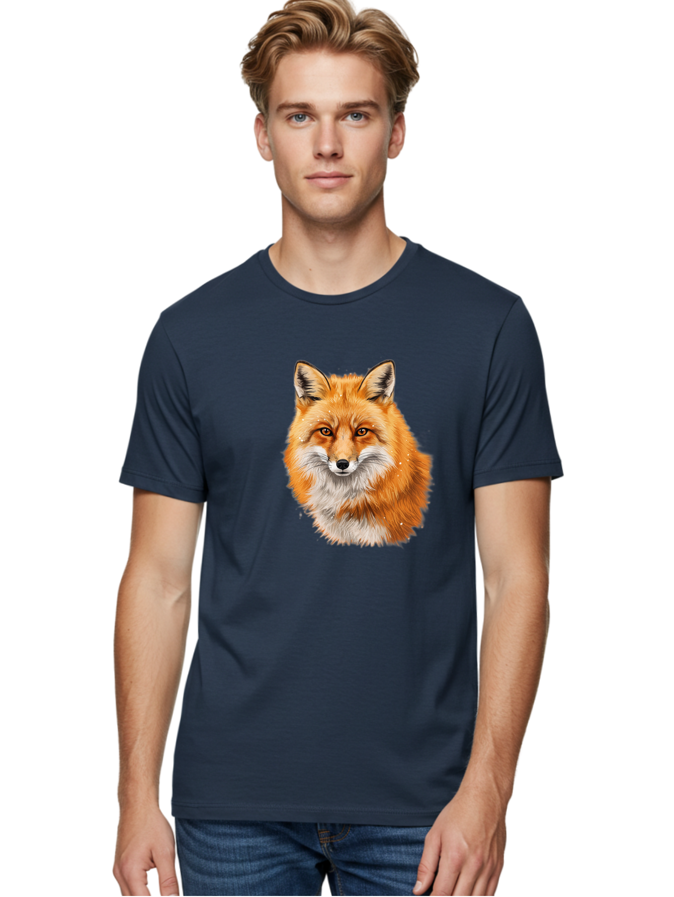 Red-Fox-2 Men'S Graphic Tee, 100% Cotton, Comfortable Casual Summer Wear, Machine Washable, Vintage Camera, Old Camera, Antique Camera, Black Camera, Classic Photography, Photography Equipment, Nostalgic Device, Film Camera, Camera Art Baf452