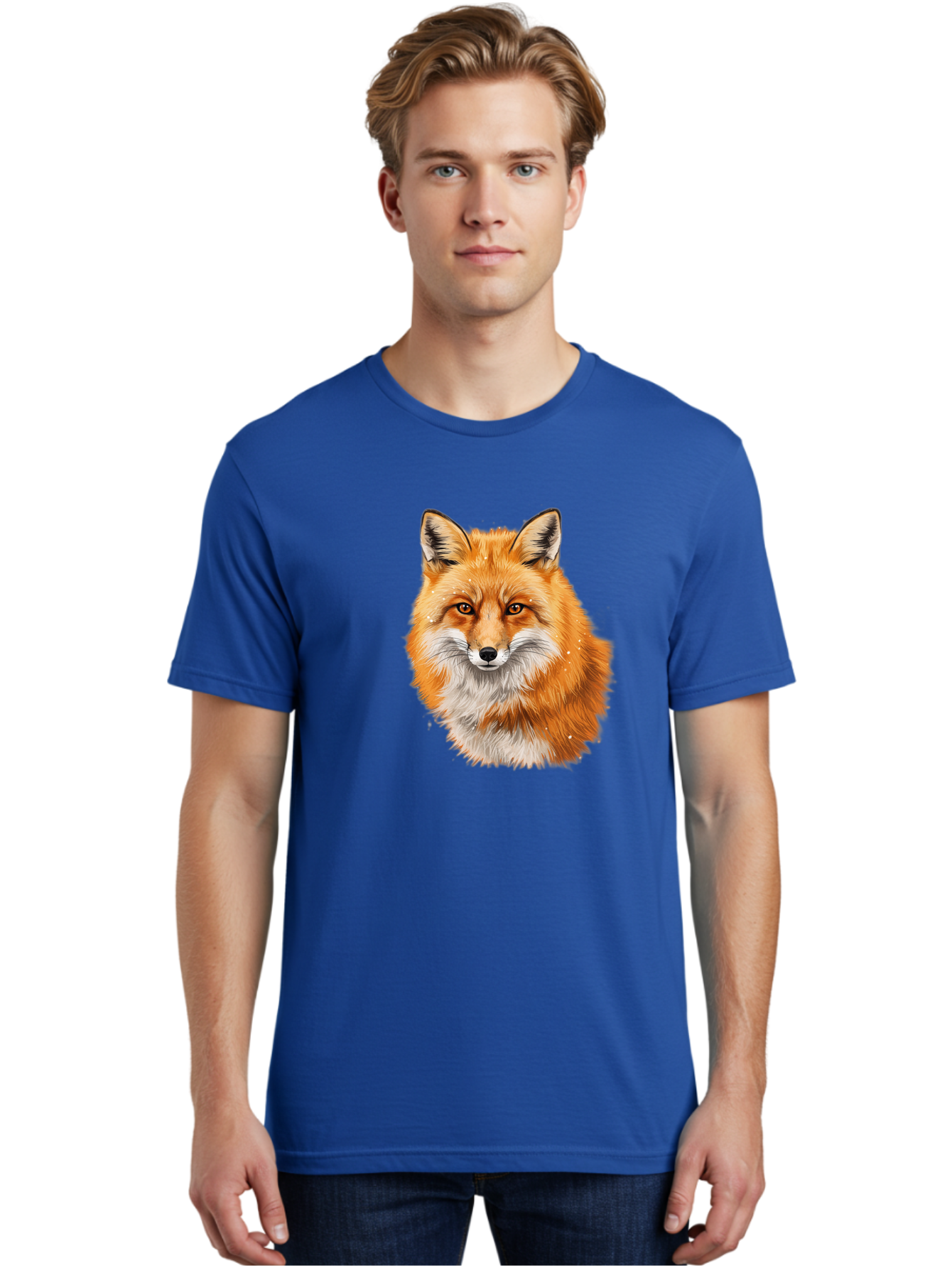Red-Fox-2 Men'S Graphic Tee, 100% Cotton, Comfortable Casual Summer Wear, Machine Washable, Vintage Camera, Old Camera, Antique Camera, Black Camera, Classic Photography, Photography Equipment, Nostalgic Device, Film Camera, Camera Art Baf452