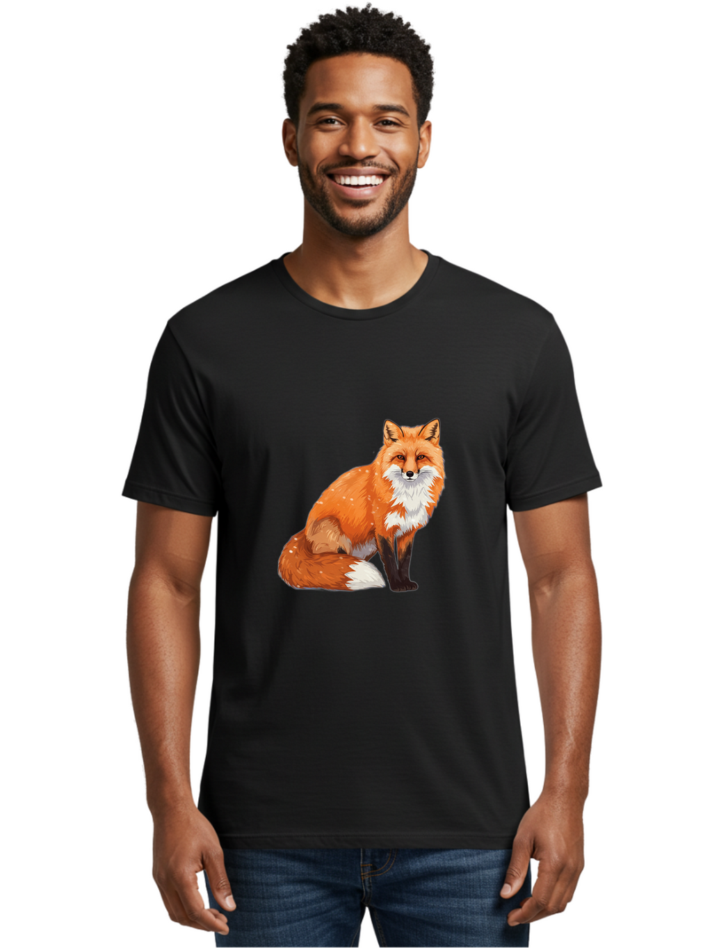 Red-Fox-3 Men'S Graphic Tee, 100% Cotton, Comfortable Casual Summer Wear, Machine Washable, Vintage Camera, Old Camera, Antique Camera, Black Camera, Classic Photography, Photography Equipment, Nostalgic Device, Film Camera, Camera Art Baf453