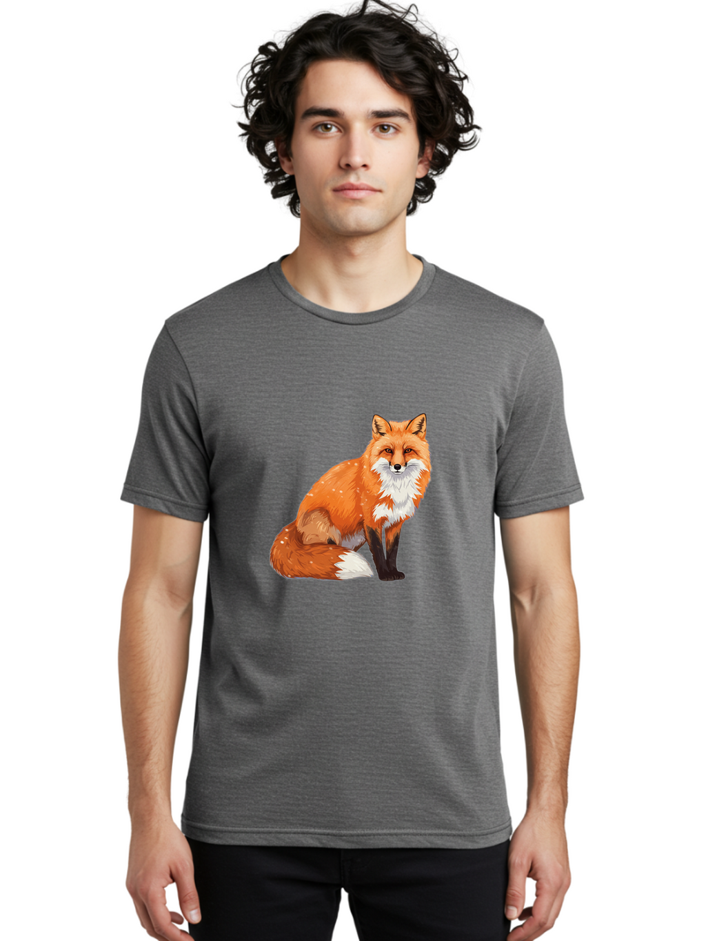Red-Fox-3 Men'S Graphic Tee, 100% Cotton, Comfortable Casual Summer Wear, Machine Washable, Vintage Camera, Old Camera, Antique Camera, Black Camera, Classic Photography, Photography Equipment, Nostalgic Device, Film Camera, Camera Art Baf453