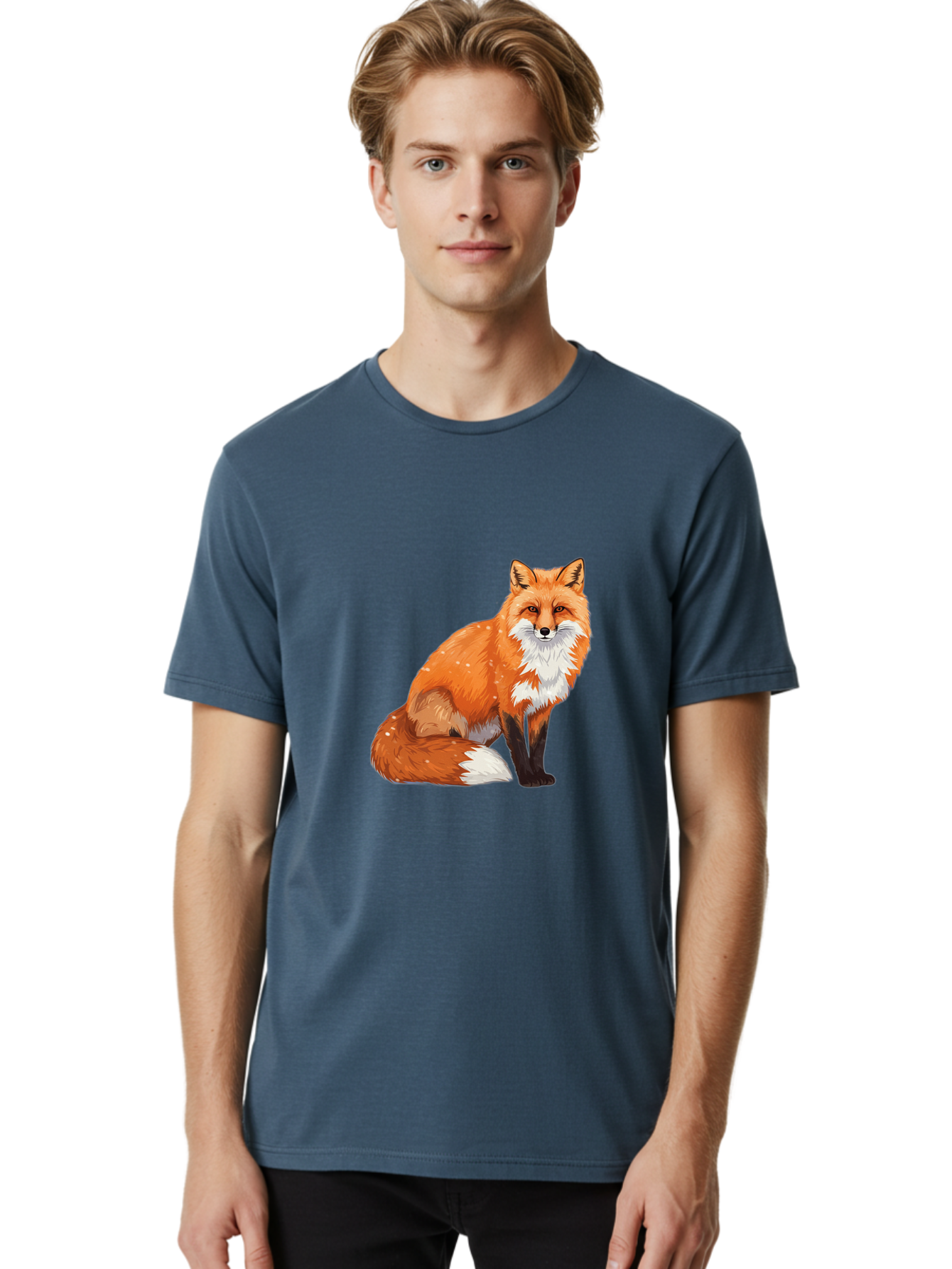 Red-Fox-3 Men'S Graphic Tee, 100% Cotton, Comfortable Casual Summer Wear, Machine Washable, Vintage Camera, Old Camera, Antique Camera, Black Camera, Classic Photography, Photography Equipment, Nostalgic Device, Film Camera, Camera Art Baf453
