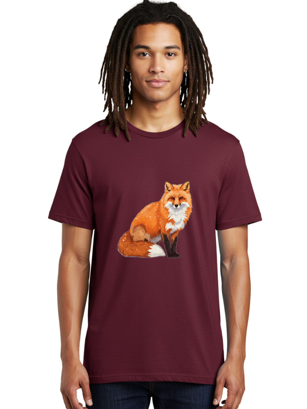Red-Fox-3 Men'S Graphic Tee, 100% Cotton, Comfortable Casual Summer Wear, Machine Washable, Vintage Camera, Old Camera, Antique Camera, Black Camera, Classic Photography, Photography Equipment, Nostalgic Device, Film Camera, Camera Art Baf453