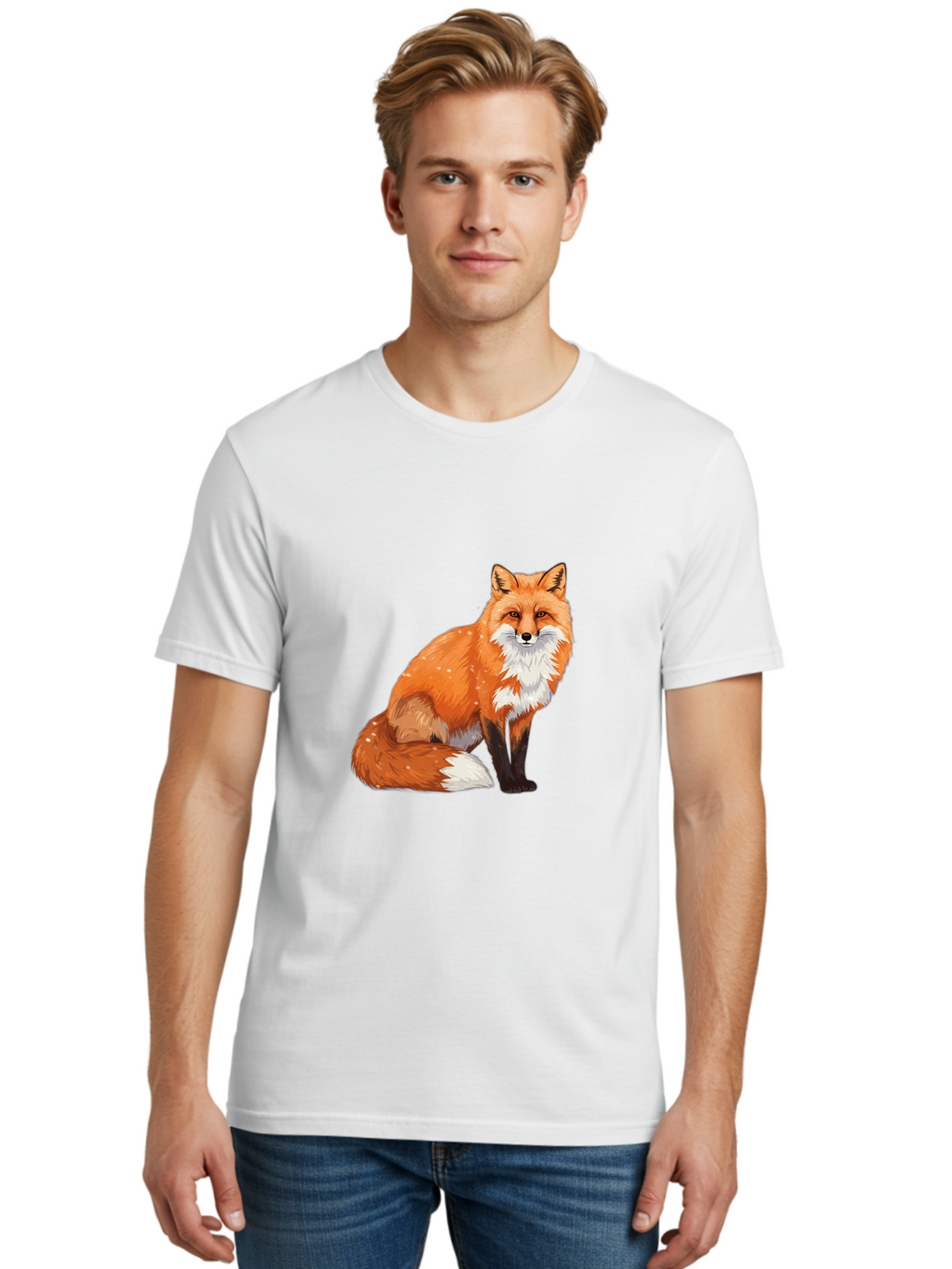 Red-Fox-3 Men'S Graphic Tee, 100% Cotton, Comfortable Casual Summer Wear, Machine Washable, Vintage Camera, Old Camera, Antique Camera, Black Camera, Classic Photography, Photography Equipment, Nostalgic Device, Film Camera, Camera Art Baf453