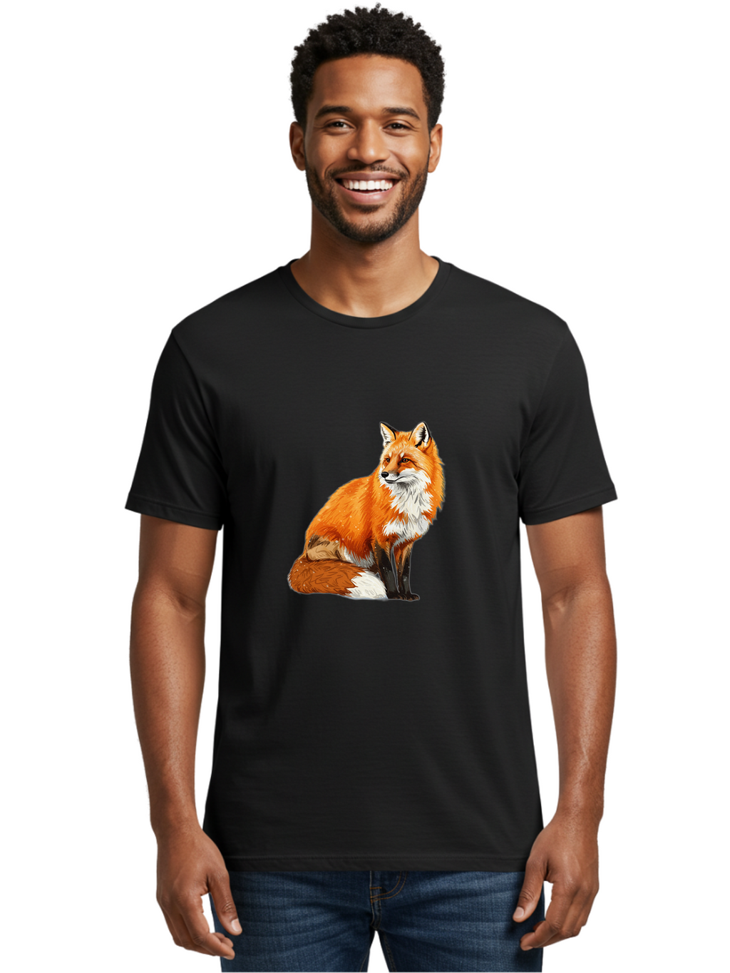Red-Fox-4 Men'S Graphic Tee, 100% Cotton, Comfortable Casual Summer Wear, Machine Washable, Vintage Camera, Old Camera, Antique Camera, Black Camera, Classic Photography, Photography Equipment, Nostalgic Device, Film Camera, Camera Art Baf454