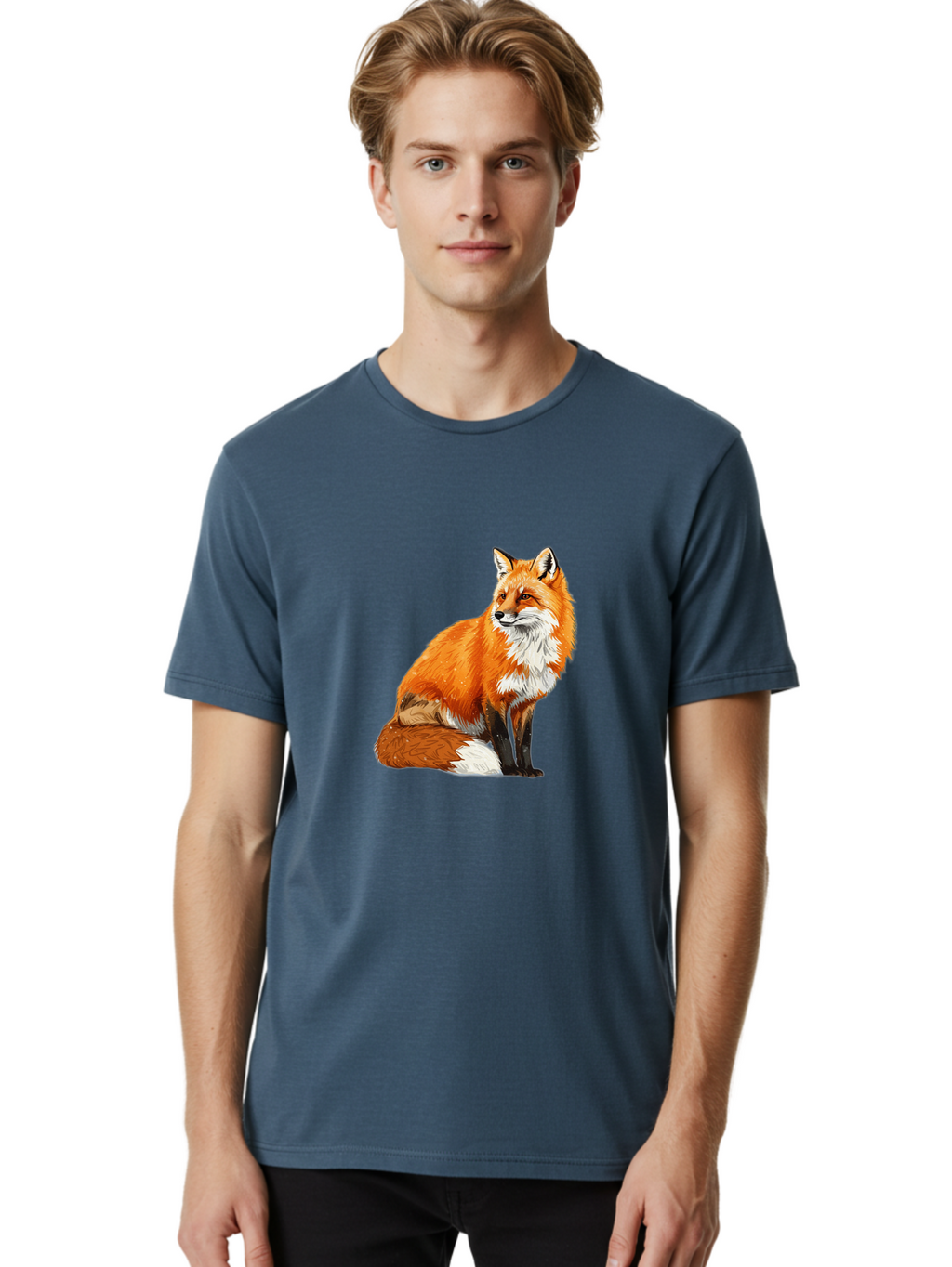 Red-Fox-4 Men'S Graphic Tee, 100% Cotton, Comfortable Casual Summer Wear, Machine Washable, Vintage Camera, Old Camera, Antique Camera, Black Camera, Classic Photography, Photography Equipment, Nostalgic Device, Film Camera, Camera Art Baf454