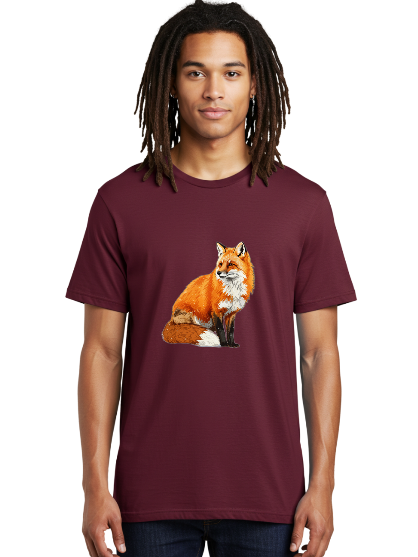 Red-Fox-4 Men'S Graphic Tee, 100% Cotton, Comfortable Casual Summer Wear, Machine Washable, Vintage Camera, Old Camera, Antique Camera, Black Camera, Classic Photography, Photography Equipment, Nostalgic Device, Film Camera, Camera Art Baf454