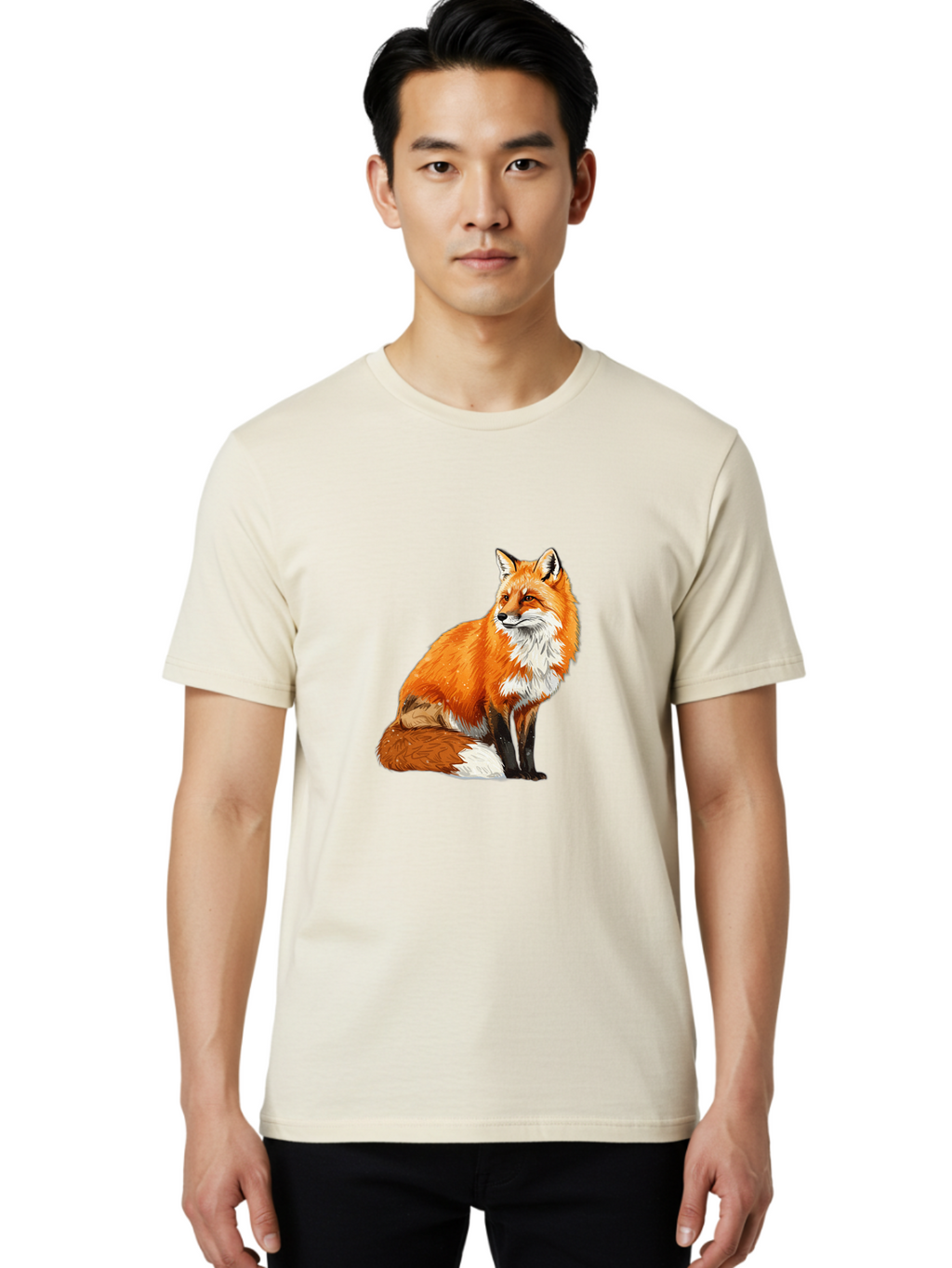Red-Fox-4 Men'S Graphic Tee, 100% Cotton, Comfortable Casual Summer Wear, Machine Washable, Vintage Camera, Old Camera, Antique Camera, Black Camera, Classic Photography, Photography Equipment, Nostalgic Device, Film Camera, Camera Art Baf454