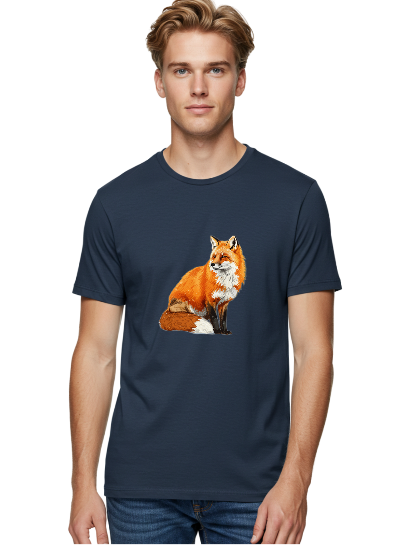 Red-Fox-4 Men'S Graphic Tee, 100% Cotton, Comfortable Casual Summer Wear, Machine Washable, Vintage Camera, Old Camera, Antique Camera, Black Camera, Classic Photography, Photography Equipment, Nostalgic Device, Film Camera, Camera Art Baf454