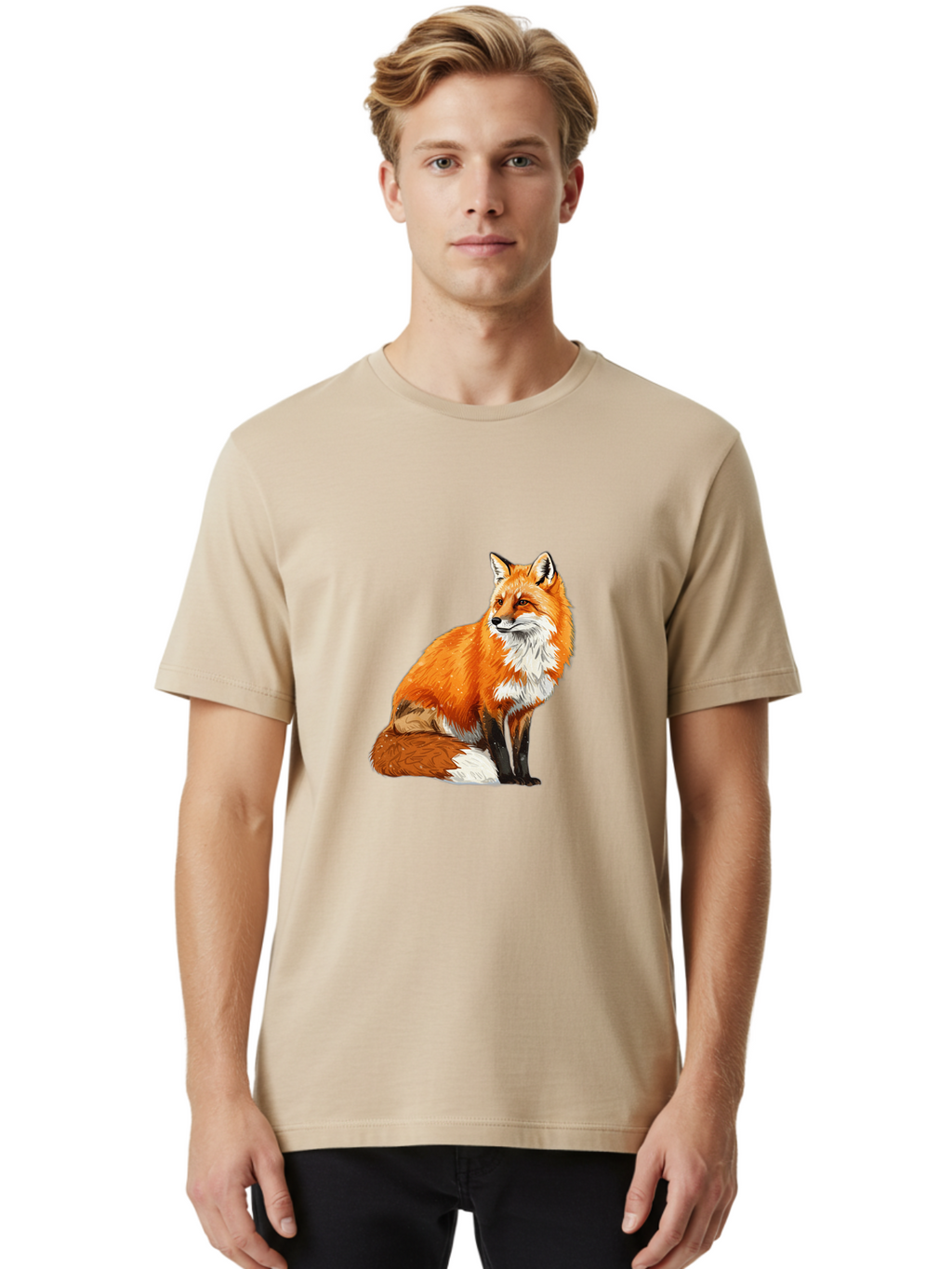 Red-Fox-4 Men'S Graphic Tee, 100% Cotton, Comfortable Casual Summer Wear, Machine Washable, Vintage Camera, Old Camera, Antique Camera, Black Camera, Classic Photography, Photography Equipment, Nostalgic Device, Film Camera, Camera Art Baf454
